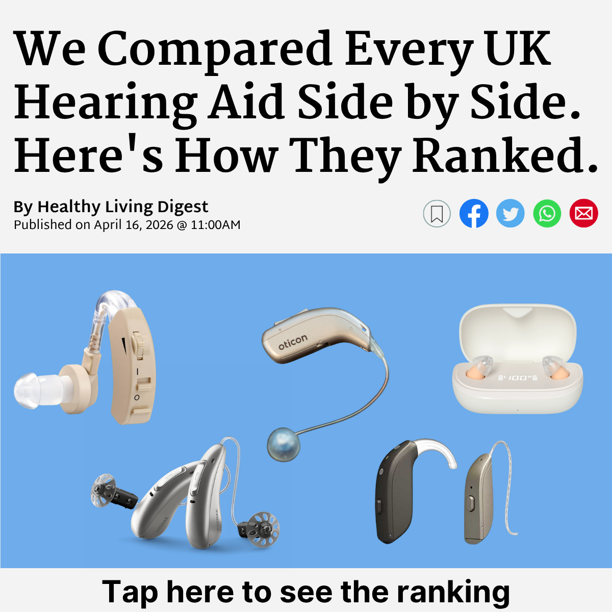 Healthy Living Digest Facebook ad