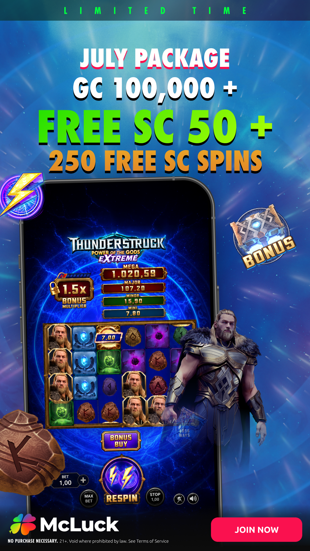 McLuck.com Facebook ad