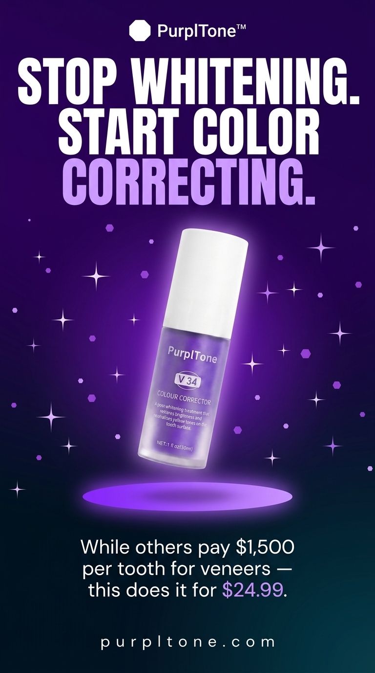 PurplTone Facebook ad: Stop Whitening. Start Color Correcting.