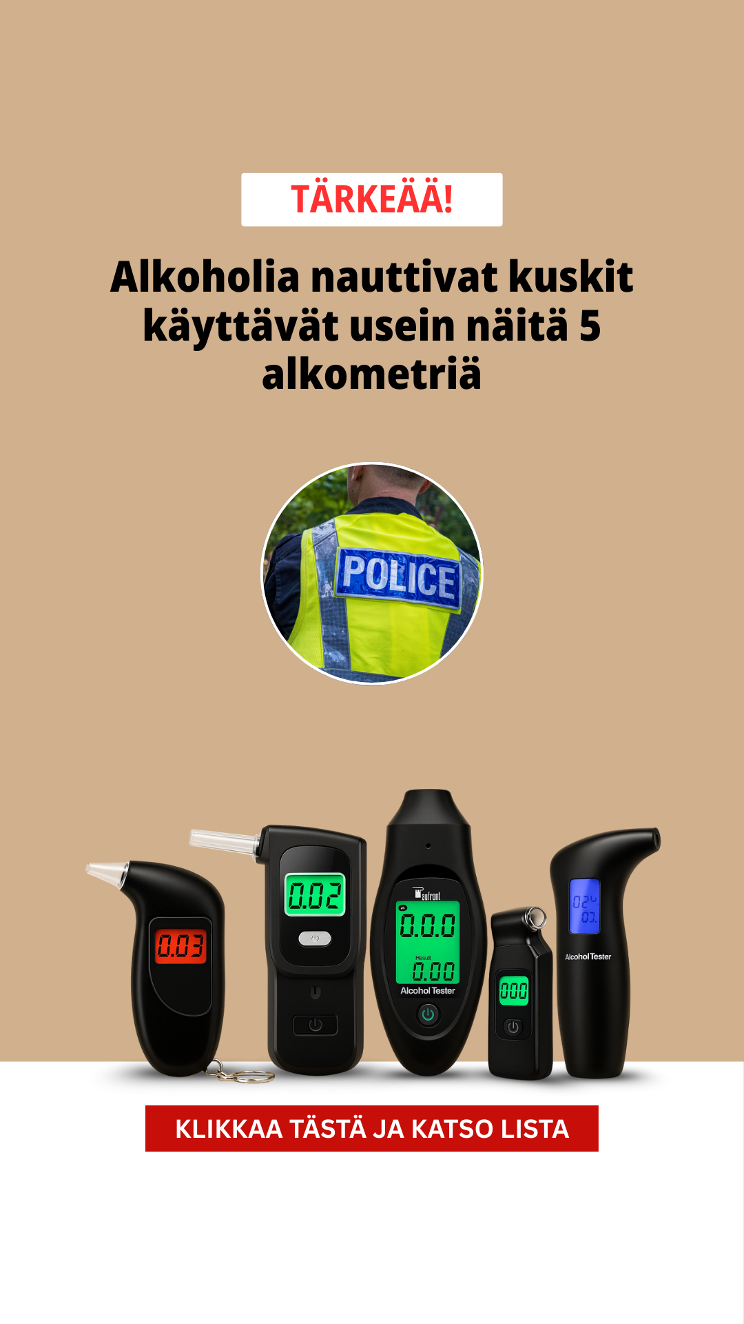 TopRanked - Breathalysers Facebook ad