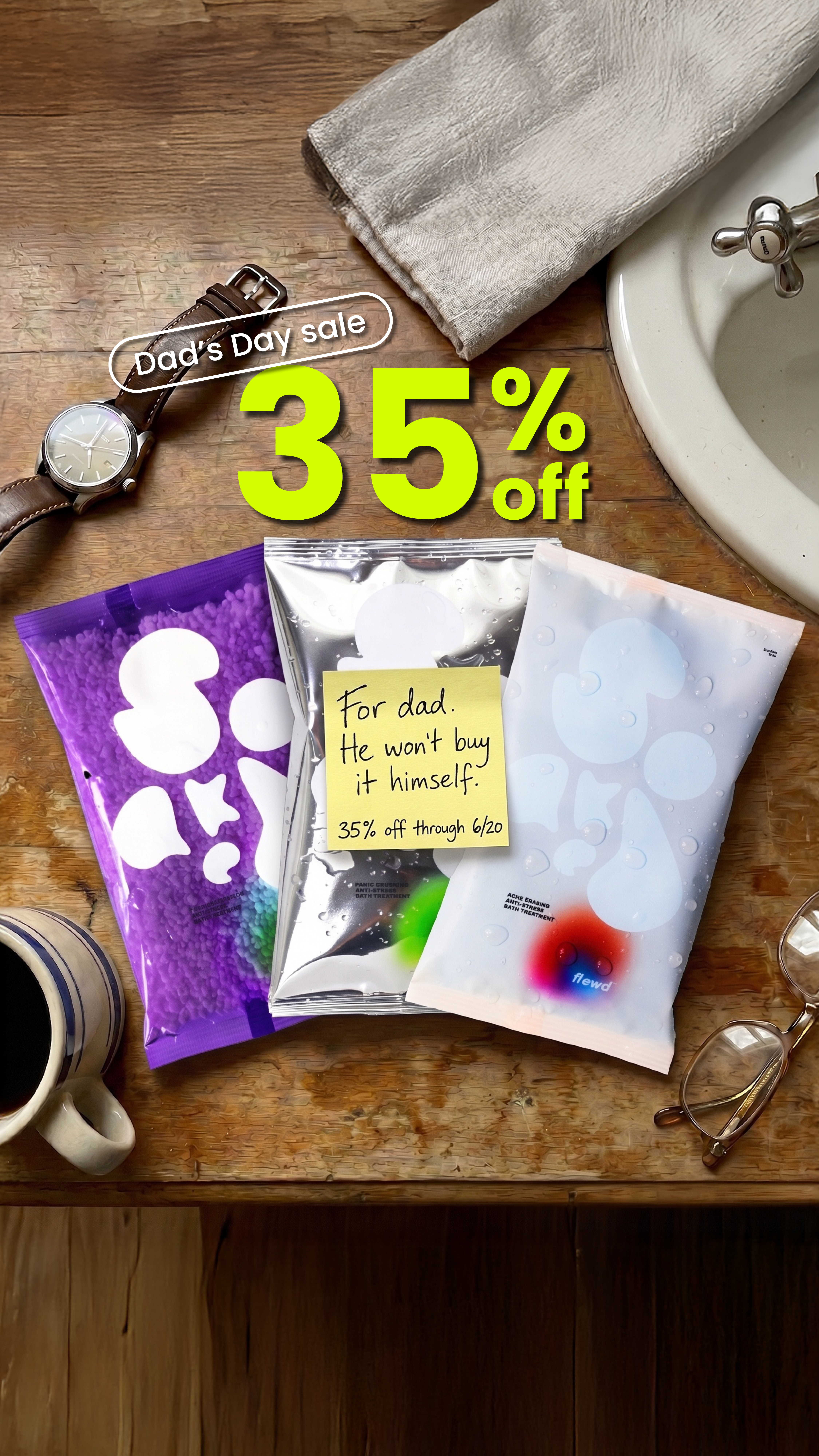 Flewd Stresscare Facebook ad