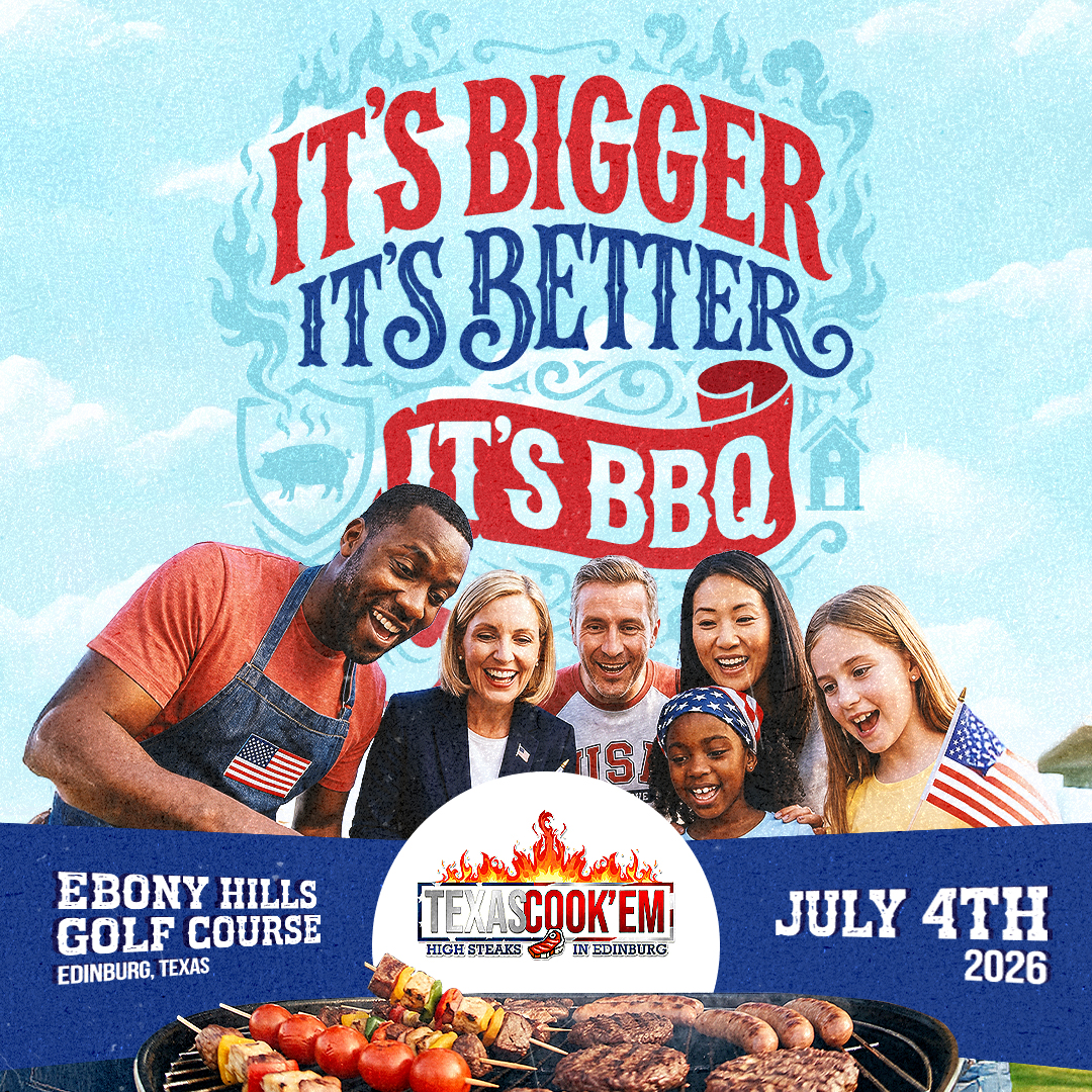Texas Cook'em: High Steaks in Edinburg Facebook ad: Edinburg's Biggest Day Just Got Bigger.