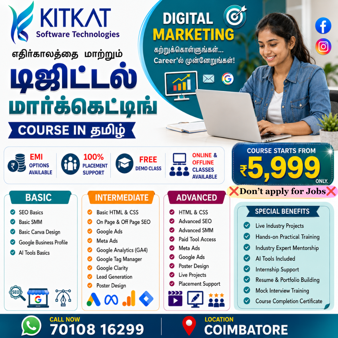 KitKat Tech Facebook ad: Learn Digital Marketing Basic to Advance - 7010816299