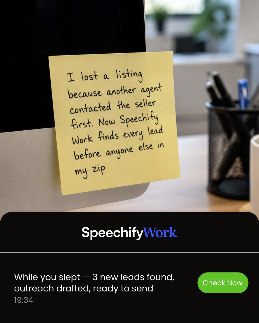 Speechify Facebook ad