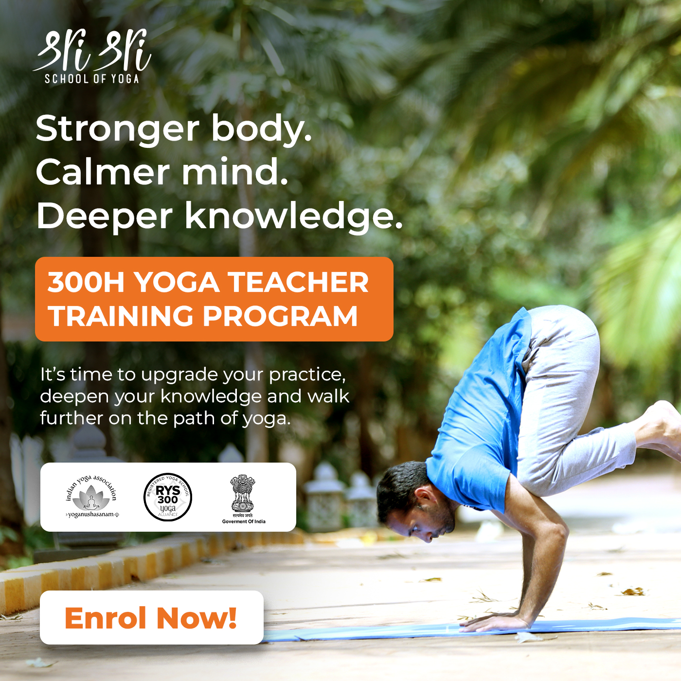 Sri Sri School of Yoga - Yoga Teacher Training Facebook ad