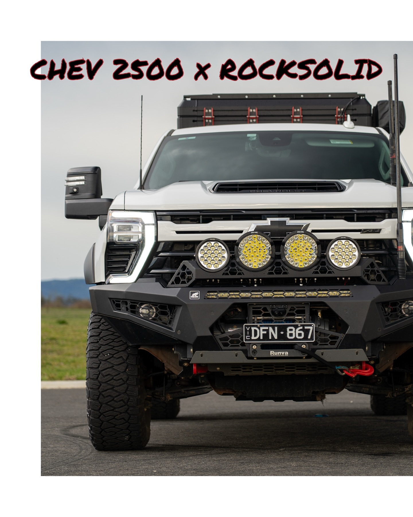 Rock Solid Trays & Canopies Facebook ad: CHEV 2500