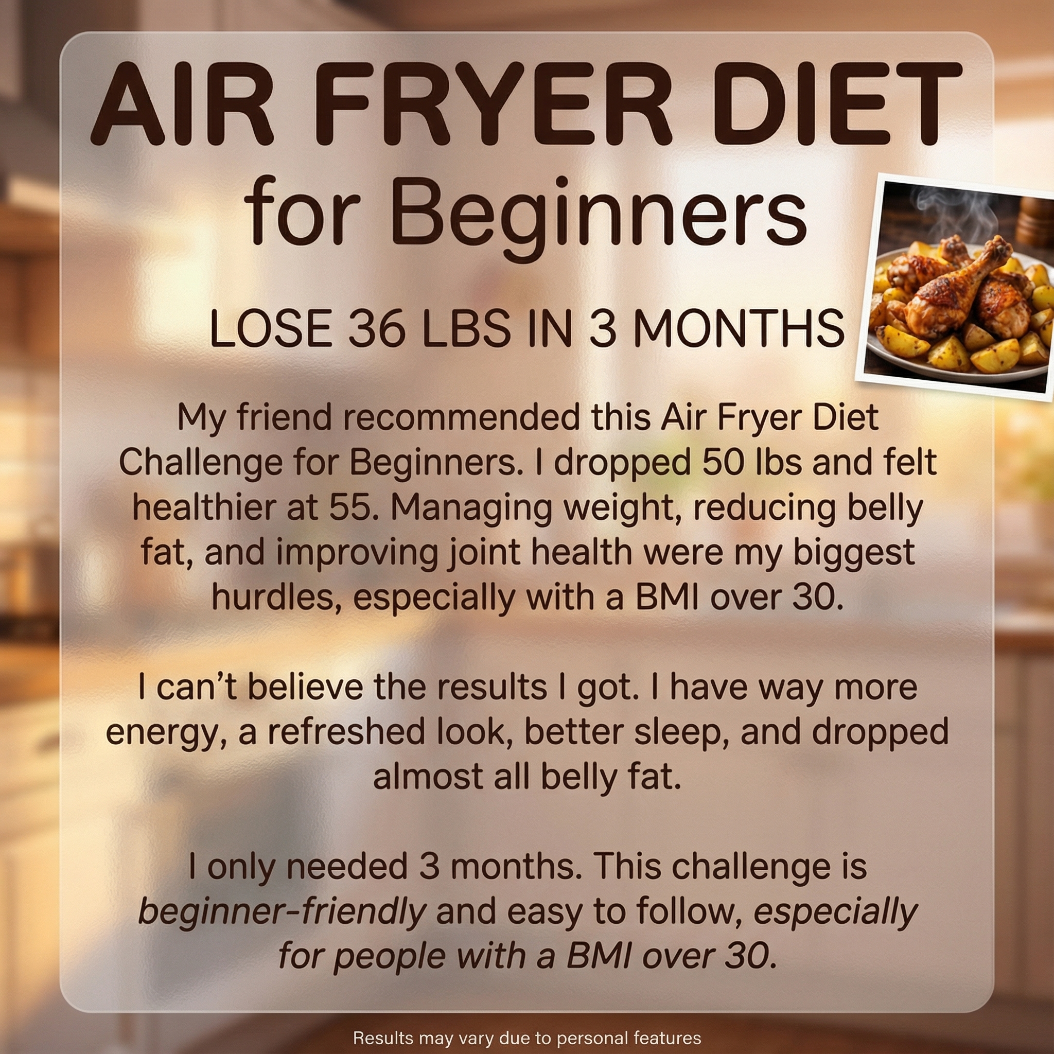Air Diet Facebook ad