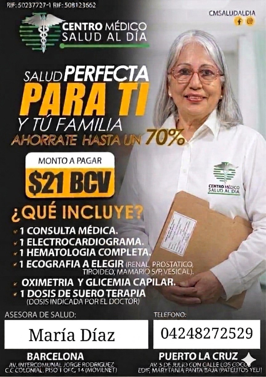 Maria Diaz Asesora de salud Facebook ad: ¿Cuándo fue la última vez que te hiciste…