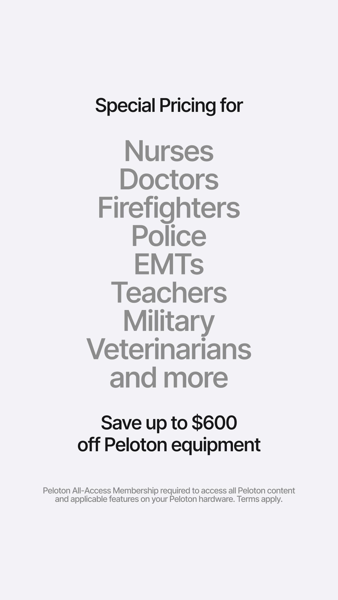 Peloton Facebook ad
