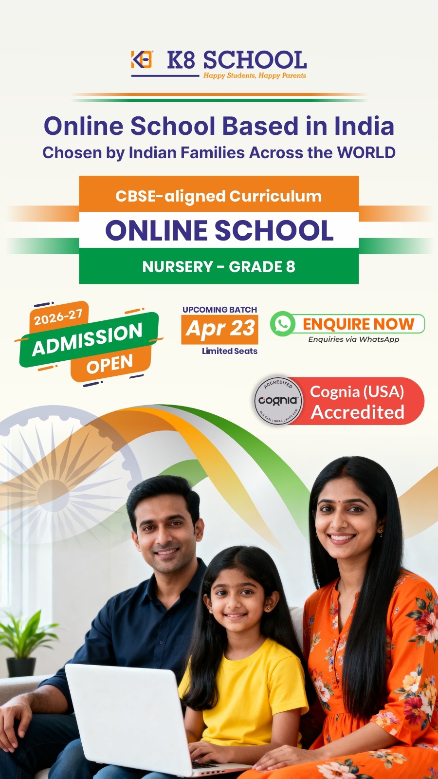 K8 School Facebook ad