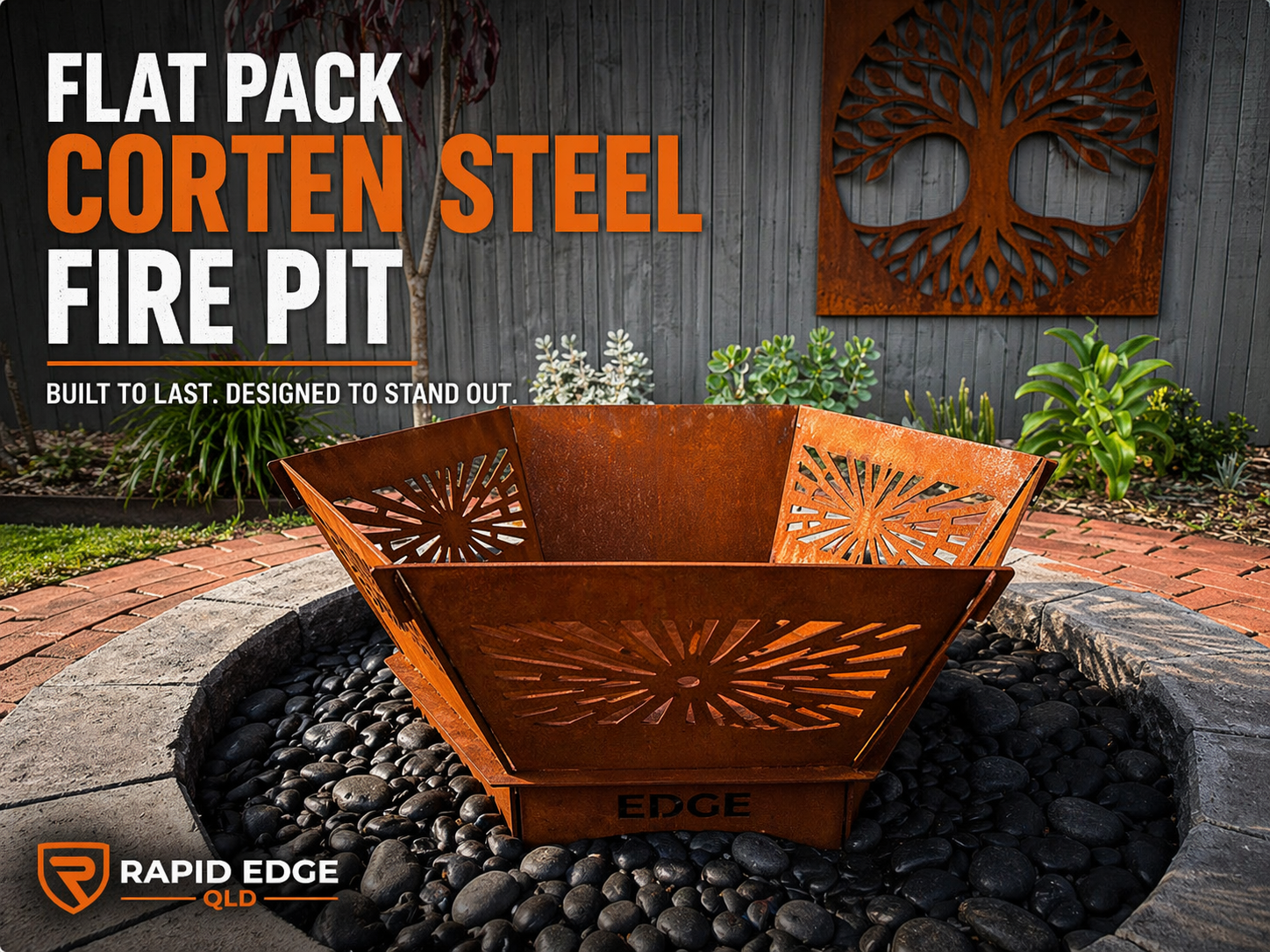 Rapid Edge QLD Facebook ad: Aussie Made | 3mm Corten Steel
