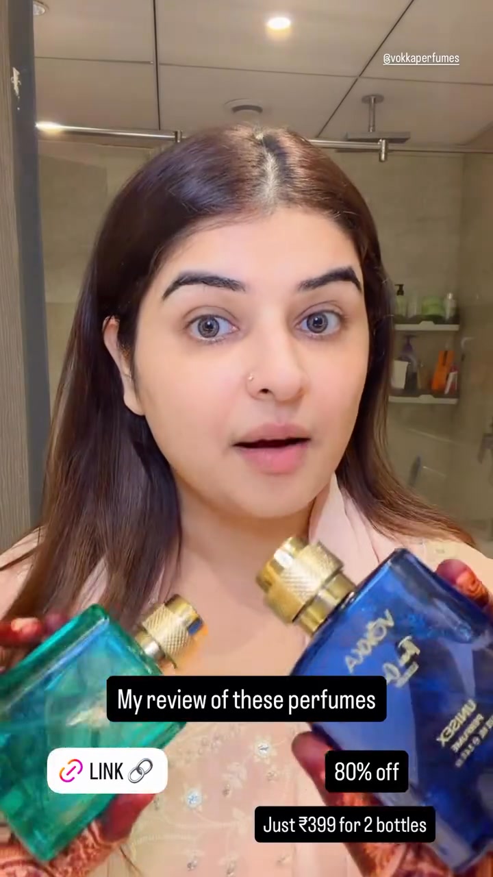 Vokka Perfumes Facebook ad: ₹399, Because smelling rich shouldn’t cost much.