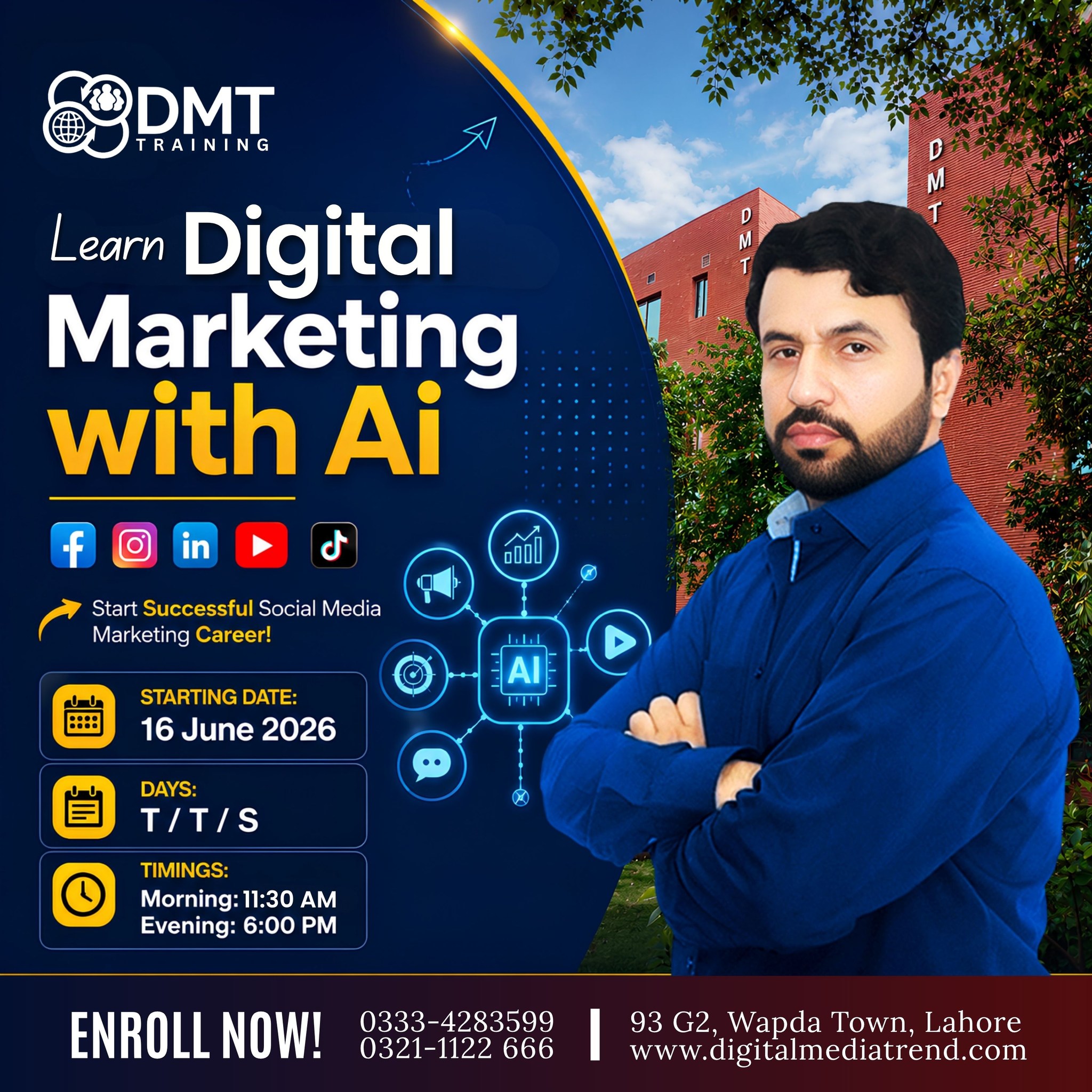 DMT, Digital Marketing Services & Training, Lahore Facebook ad