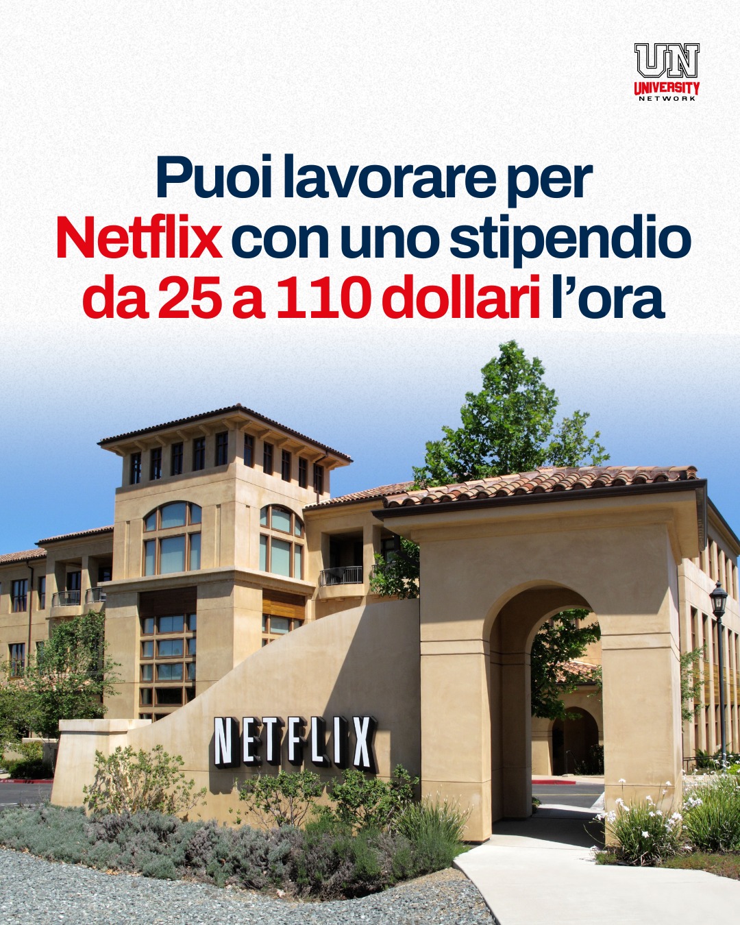 University Network Facebook ad: Entrare in una delle aziende più influenti…