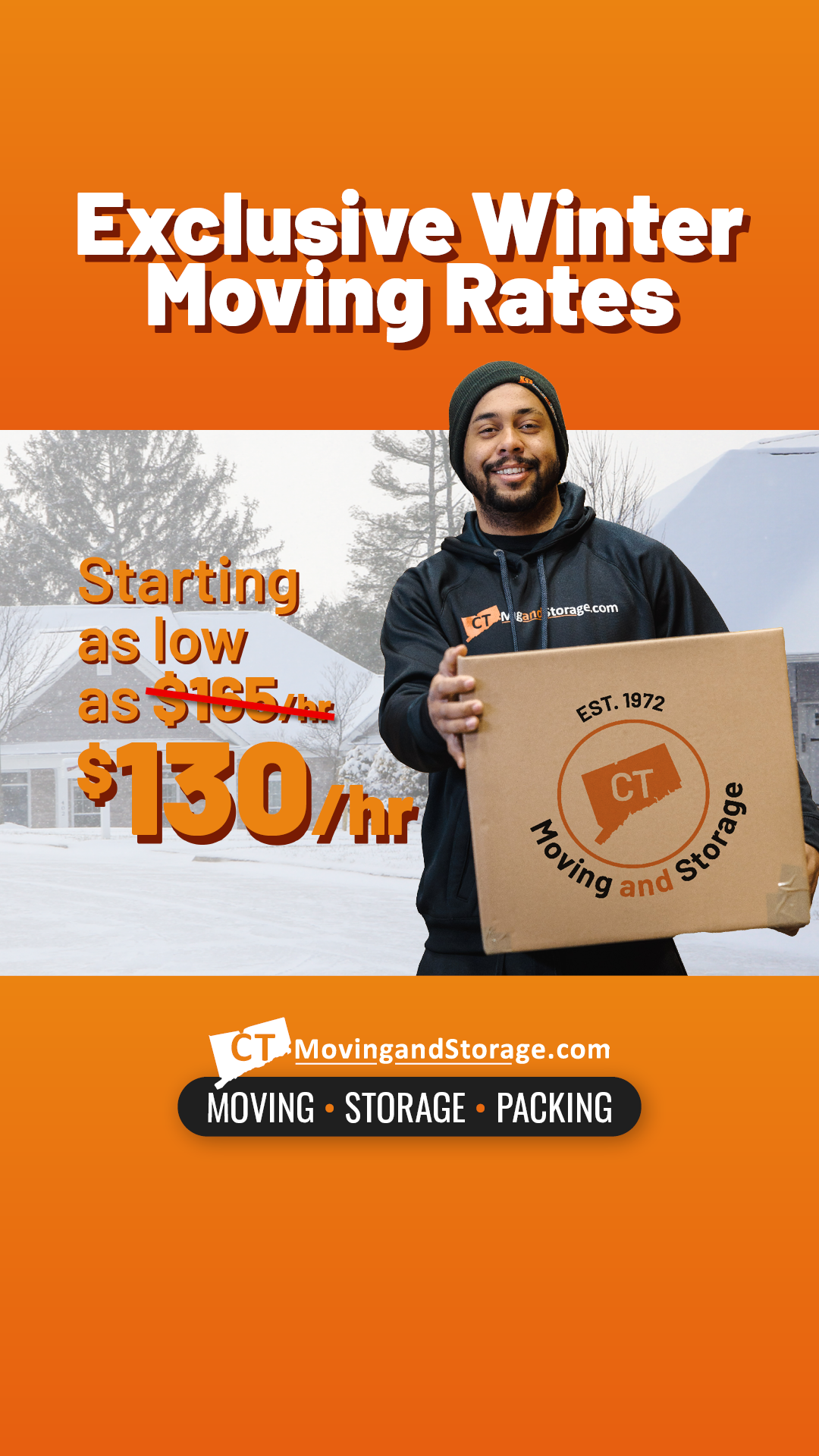CT Moving and Storage Facebook ad