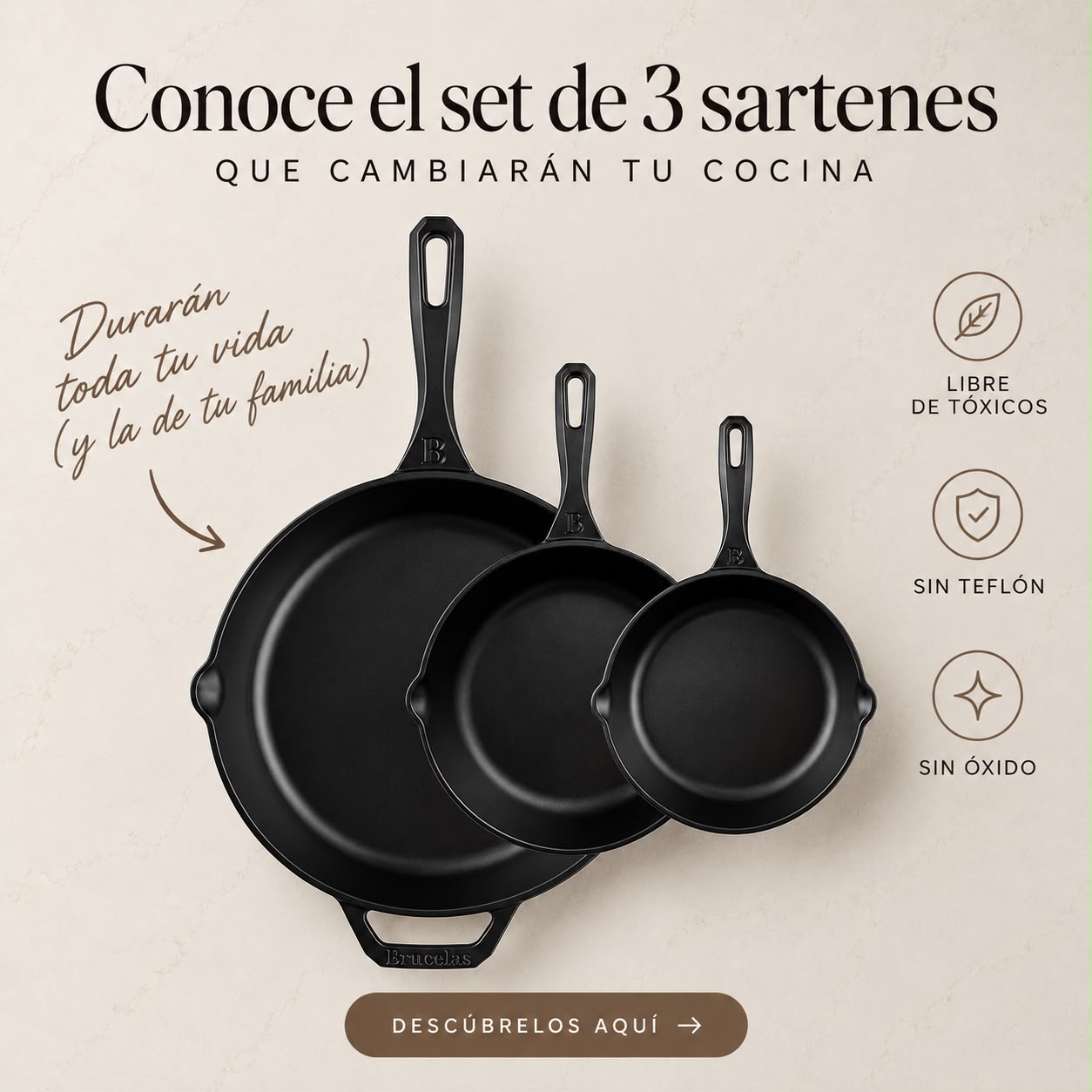 Bruselas Cocina Spain Facebook ad: Garantía de por vida