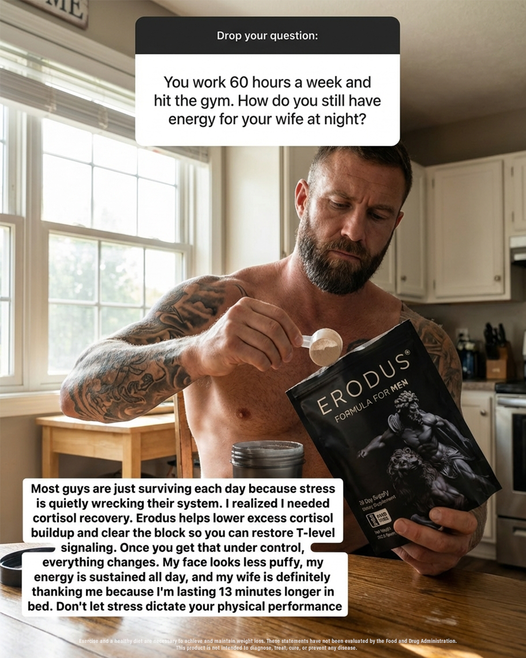 Erodus Formula For Men Facebook ad