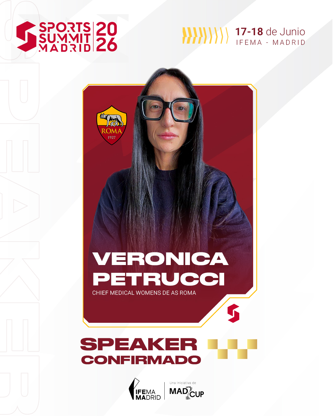 Sports Summit Madrid Facebook ad: ES ¡Veronica Petrucci estará presente como speaker en…