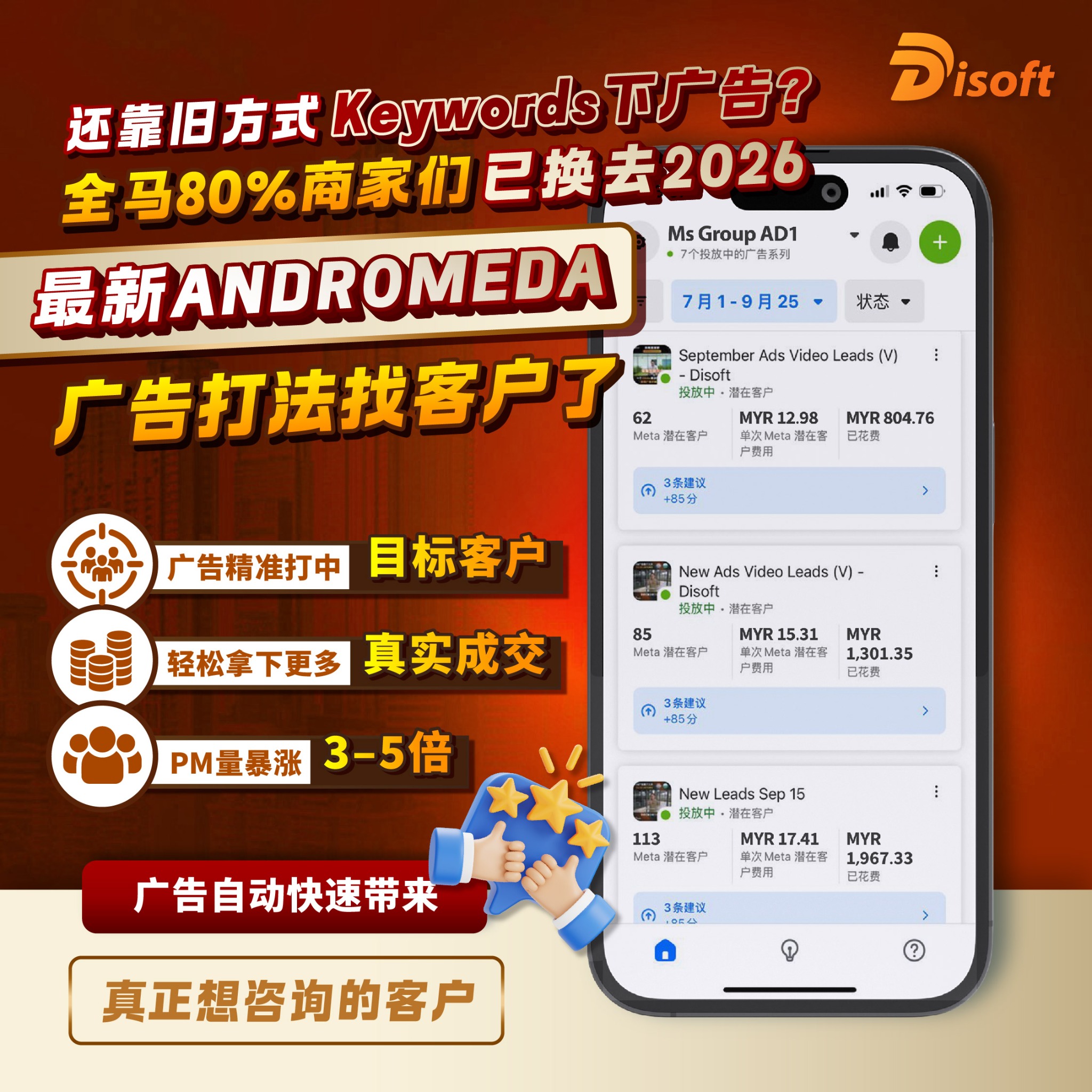 Disoft Malaysia Facebook ad: FREE【RM 199 广告账户报告】+ 免费查询