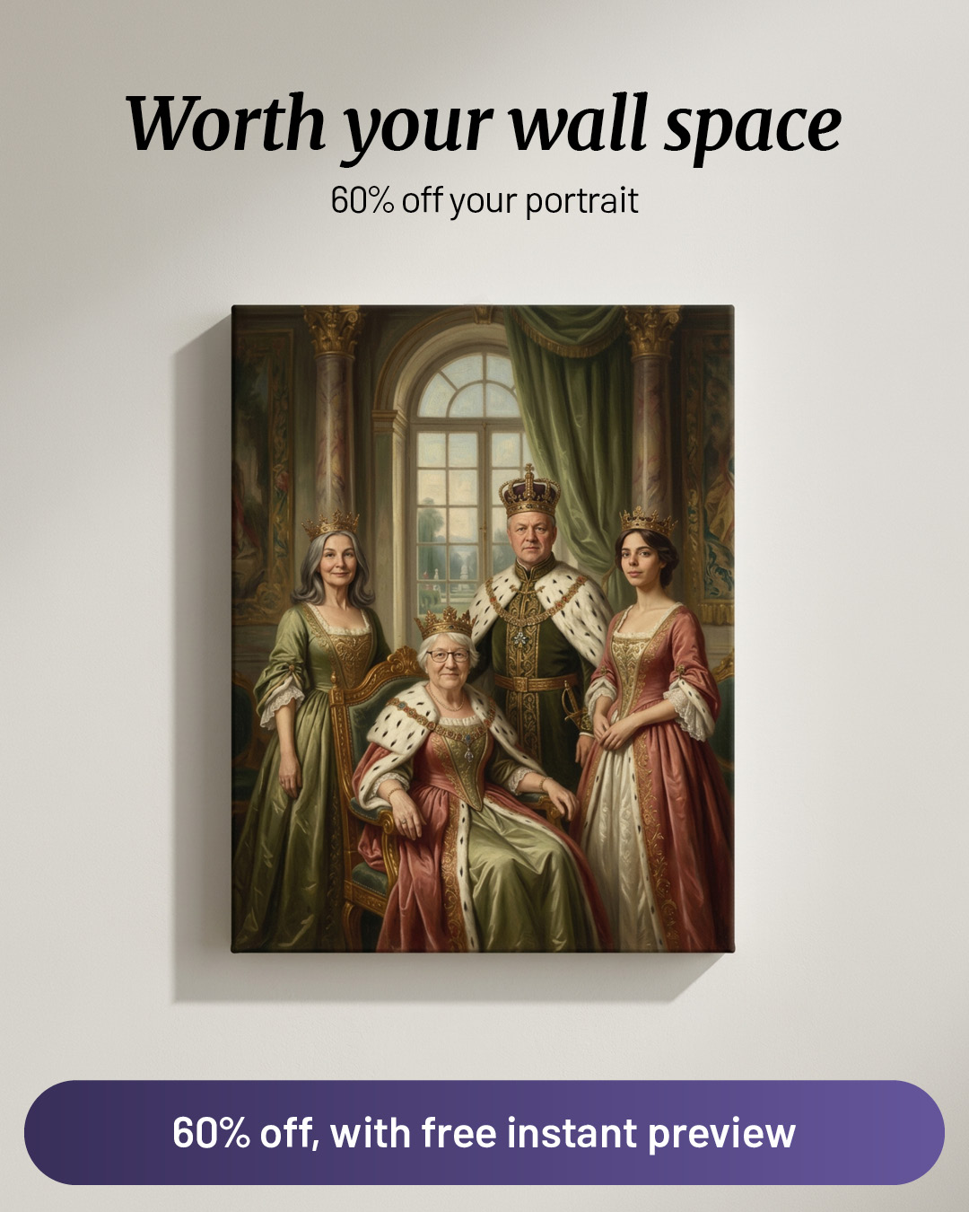 Turn Me Royal Facebook ad