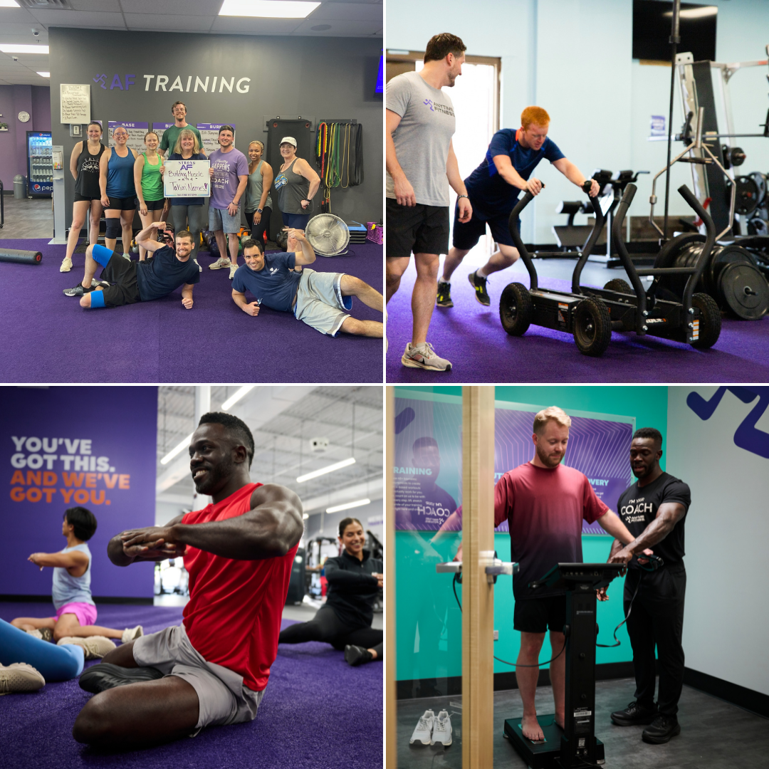 Anytime Fitness Portage Facebook ad: Exercise Less. Lose More