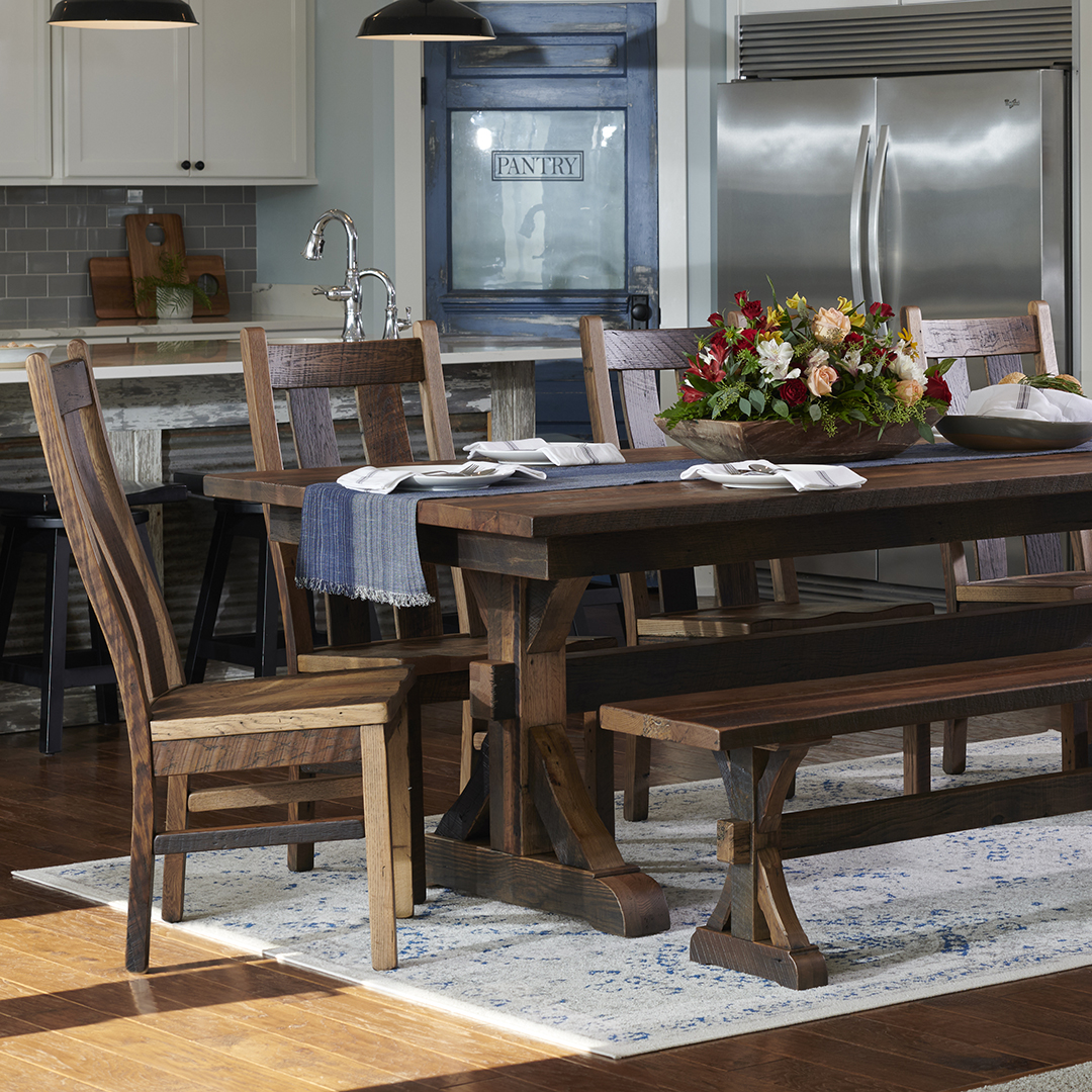 Miller's Furniture - Amish Oak Facebook ad: That’s right, take $100 OFF every $1,000! Save on dining…
