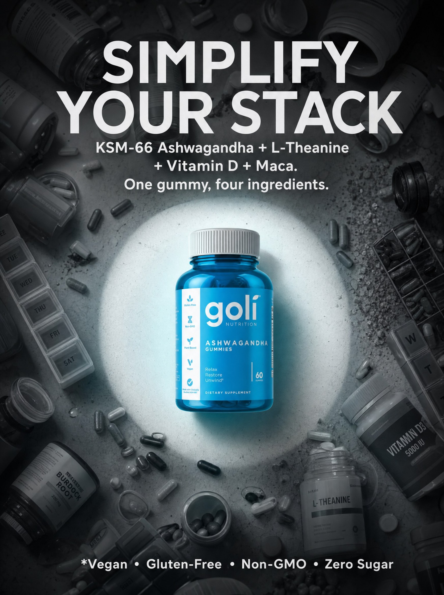 Goli Facebook ad: OVER 60% OFF + 100% FREE Shipping