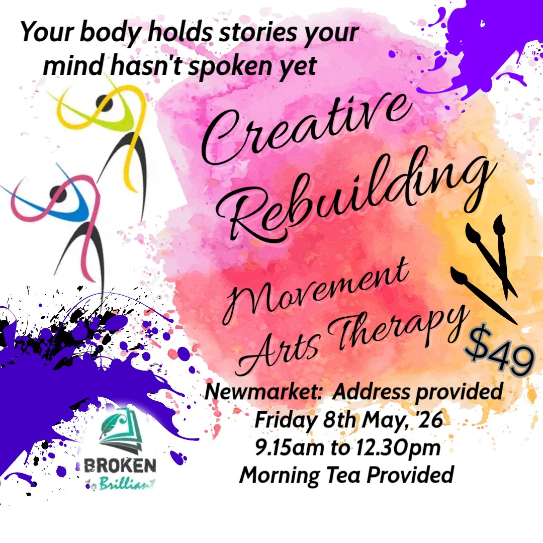 Broken to Brilliant TM Facebook ad: Movement and Art Workshop