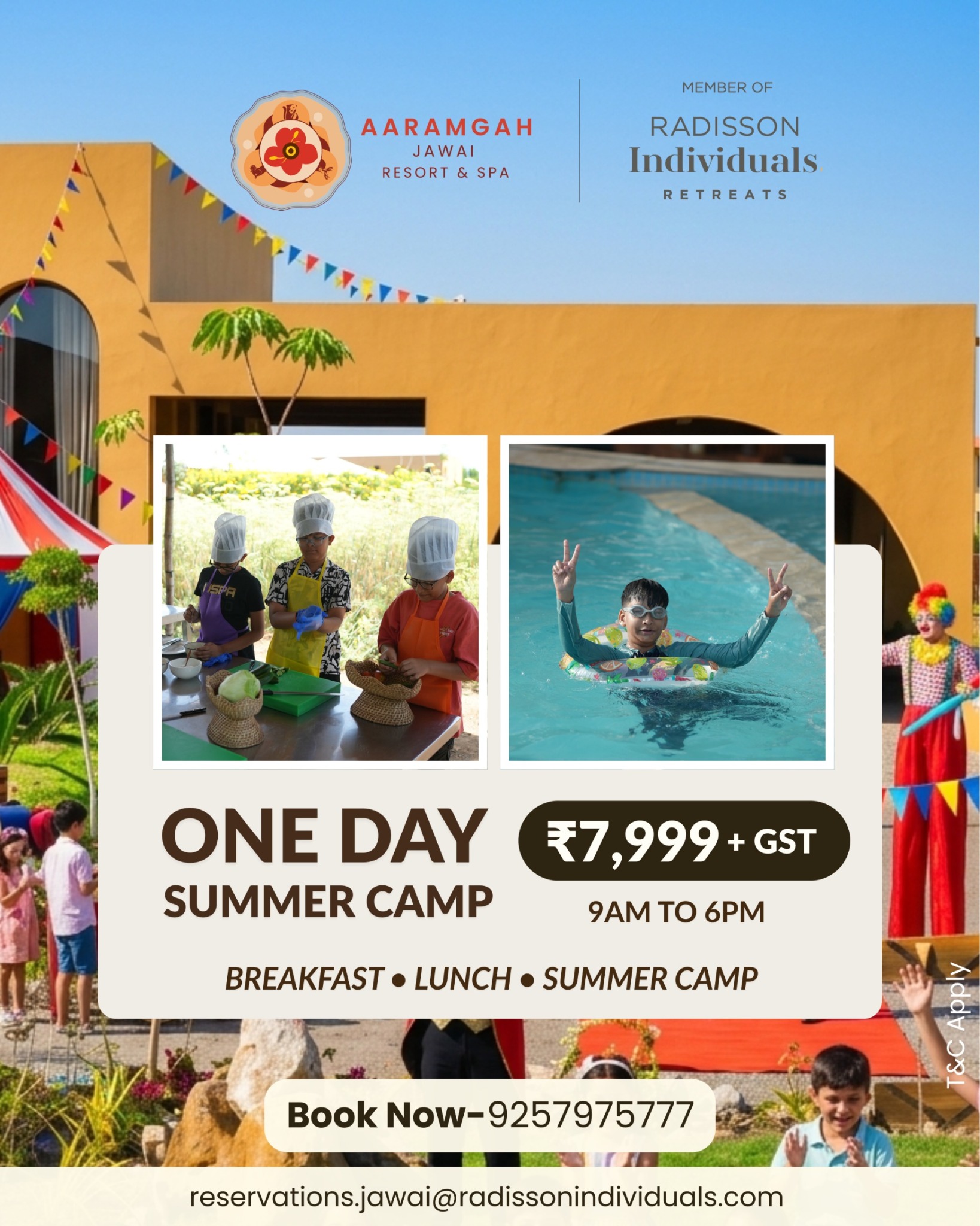 Aaramgah Jawai Resort & Spa, a member of Radisson Individuals Retreats Facebook ad: One Day Summer Camp for Kids