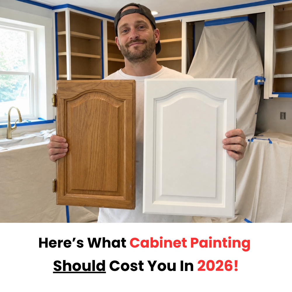 Desert Winds Painting Facebook ad: Schedule Your Free Cabinet Painting Estimate