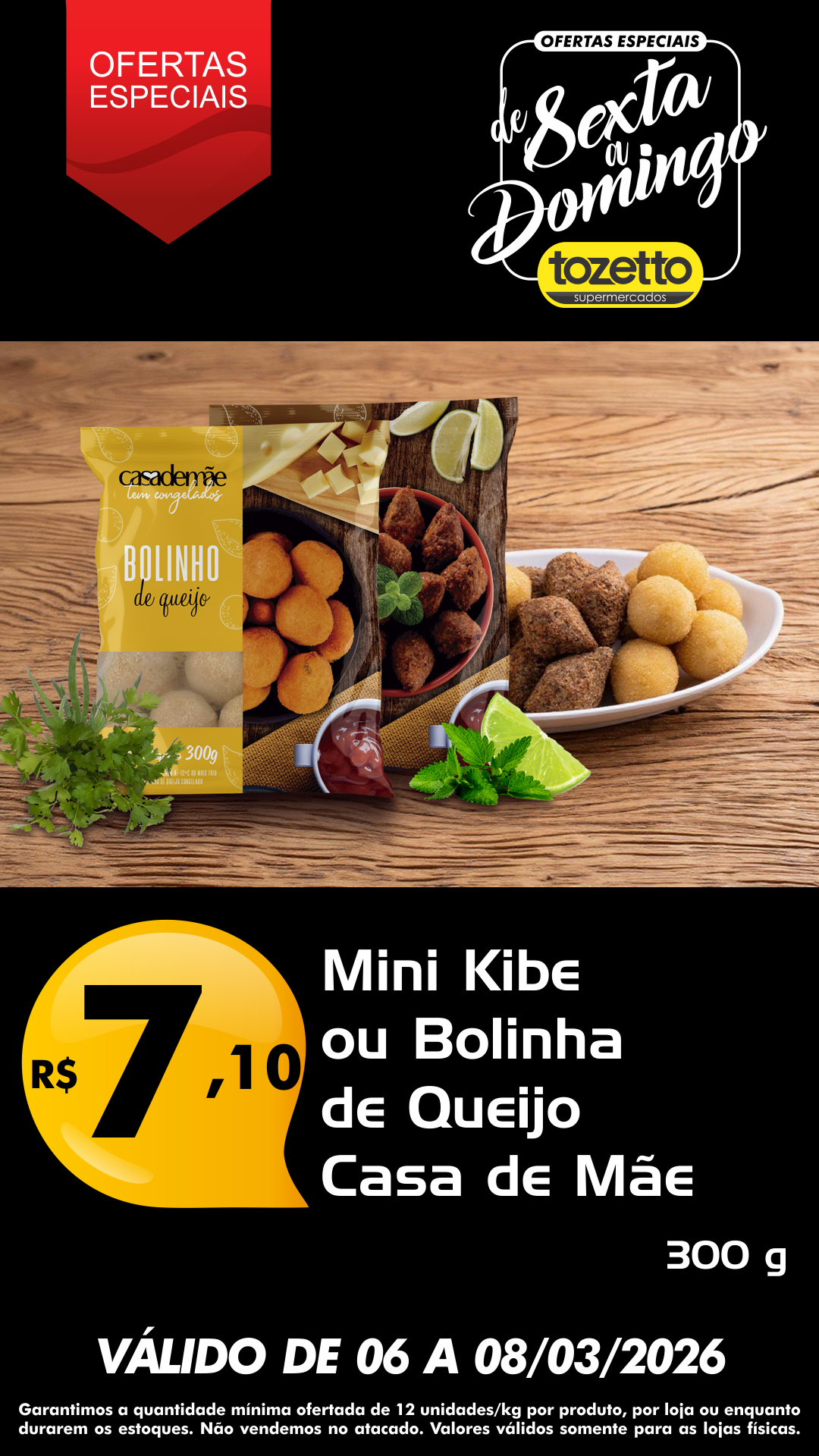 Supermercados Tozetto Facebook ad from Mar 5, 2026