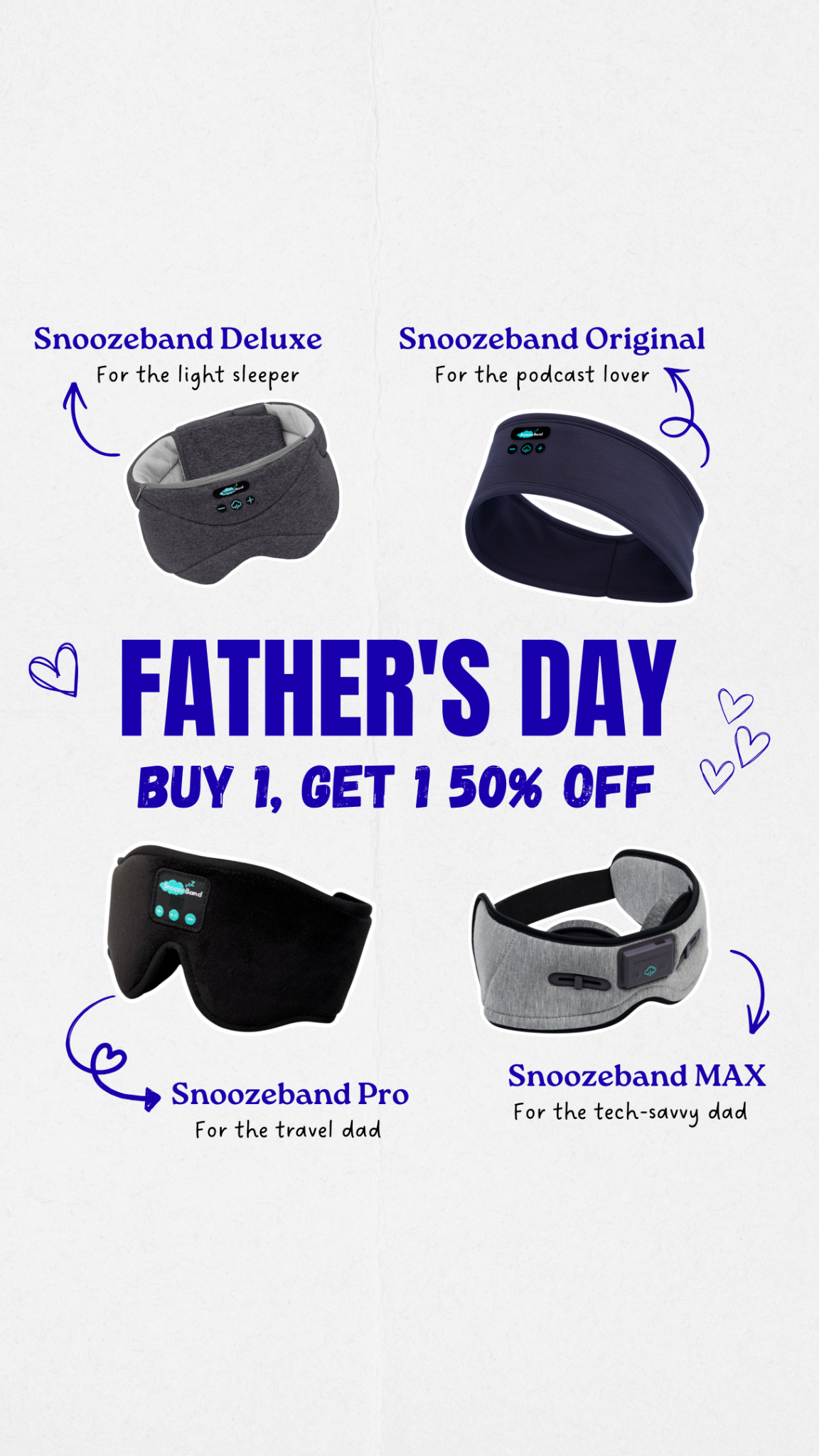SnoozeBand Facebook ad
