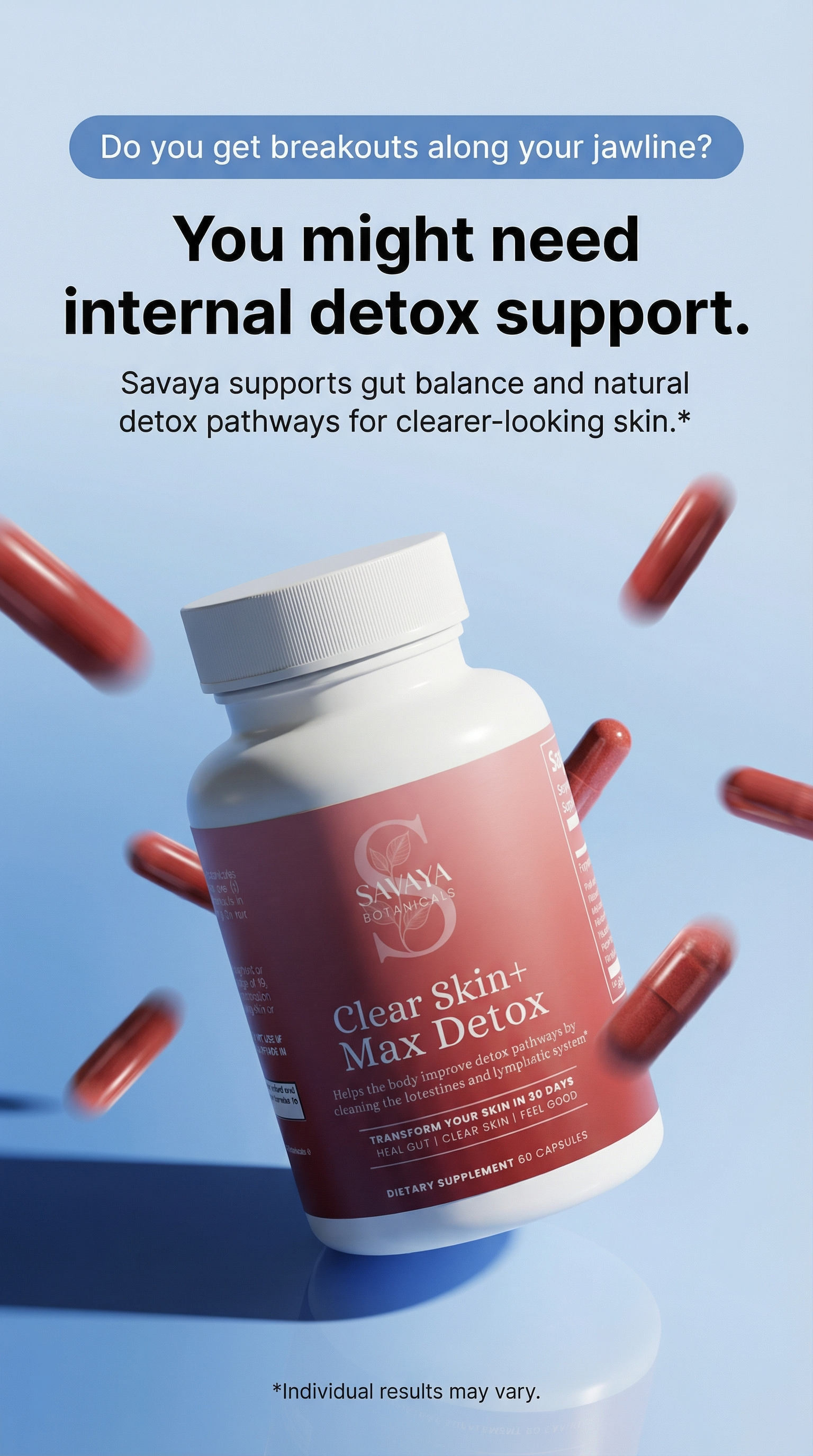 Savaya Botanicals Facebook ad