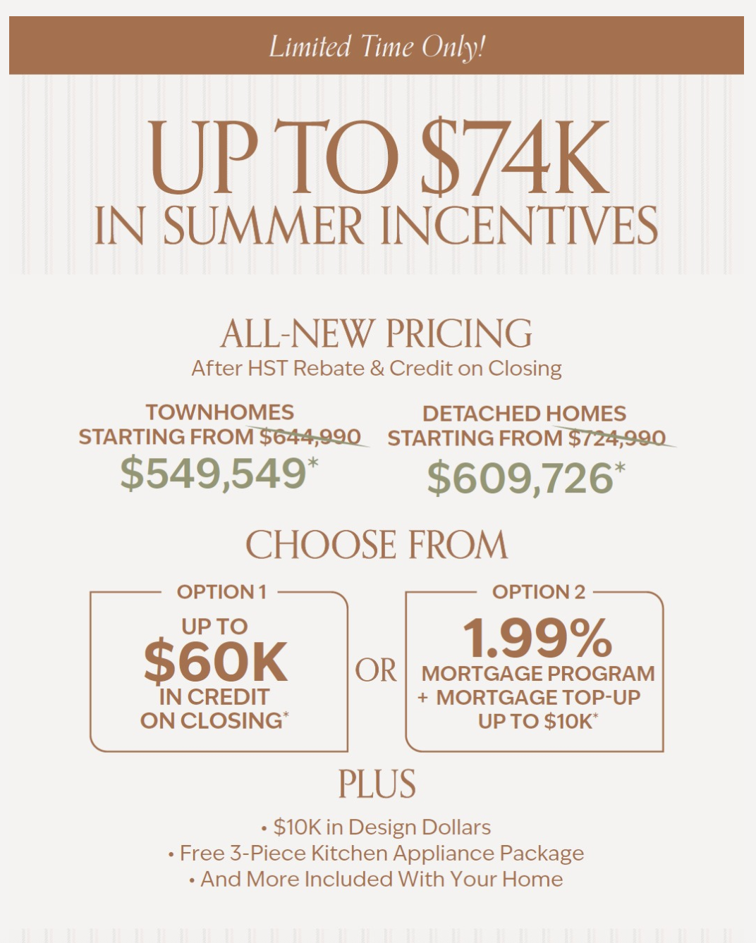 New Homes West GTA Facebook ad