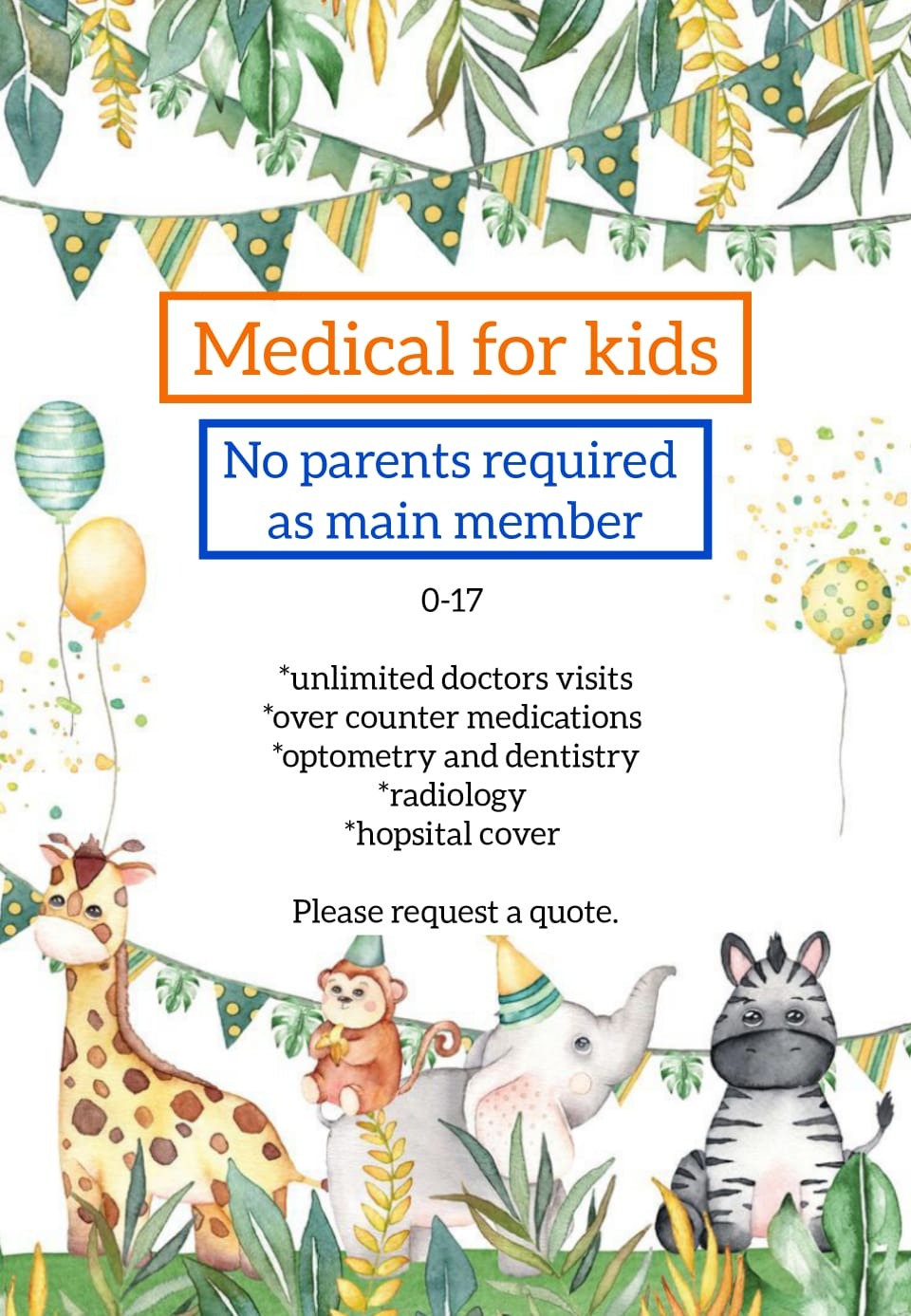 Medi Healthcare Facebook ad: Please provide details for free quote.