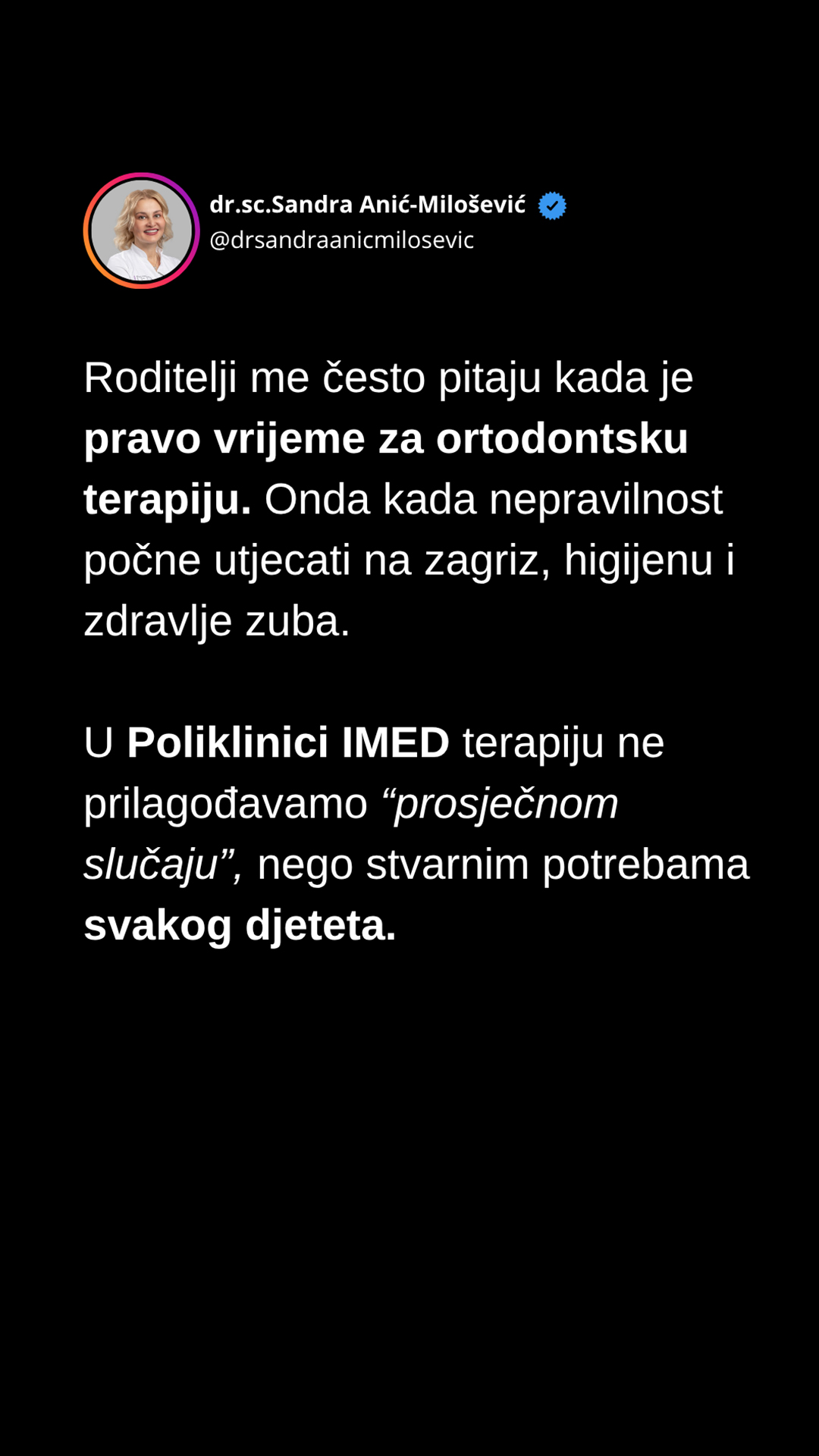Poliklinika IMED Facebook ad