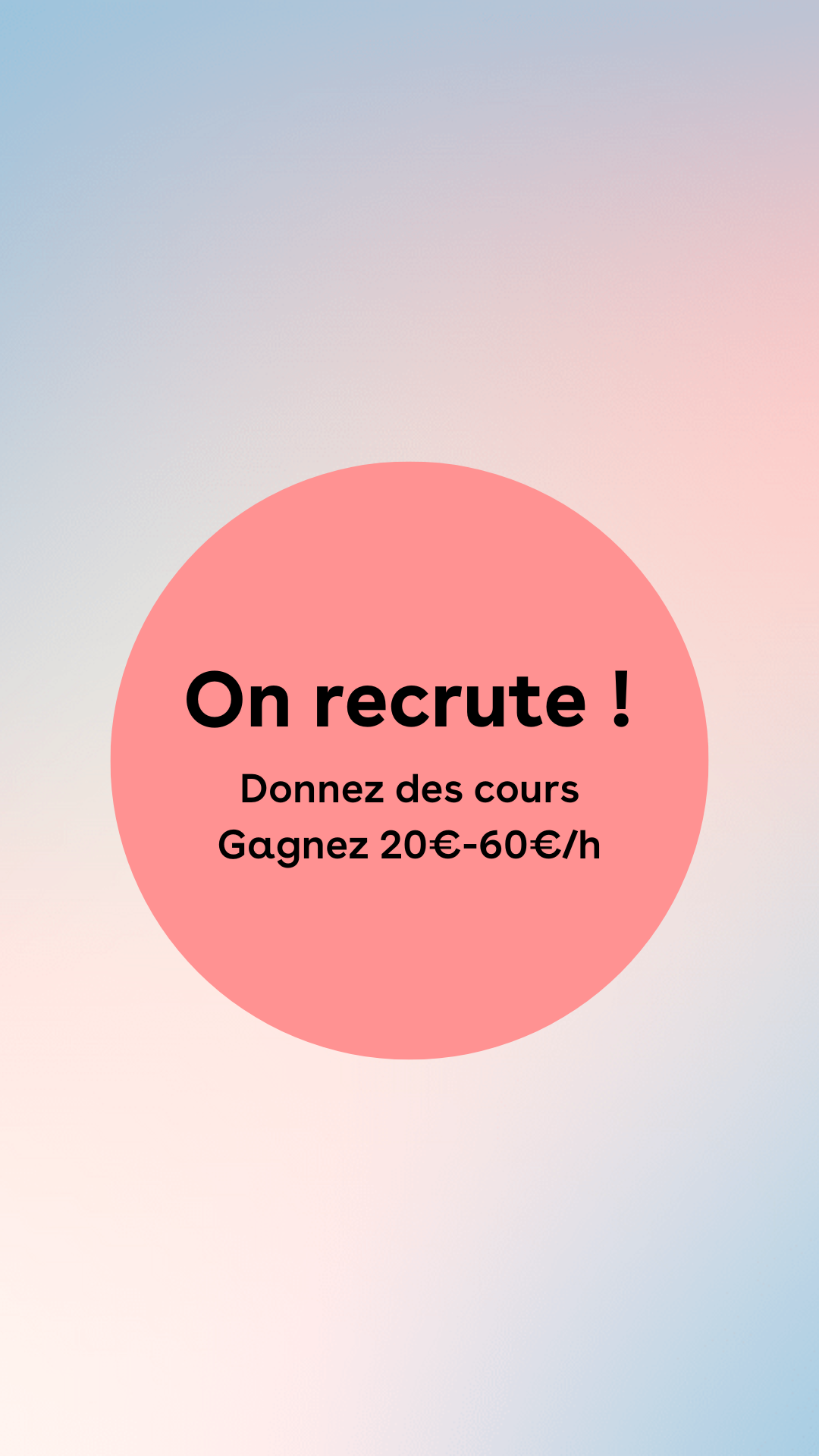 Sophie Superprof - FR Facebook ad: Devenez prof particulier dès aujourd’hui