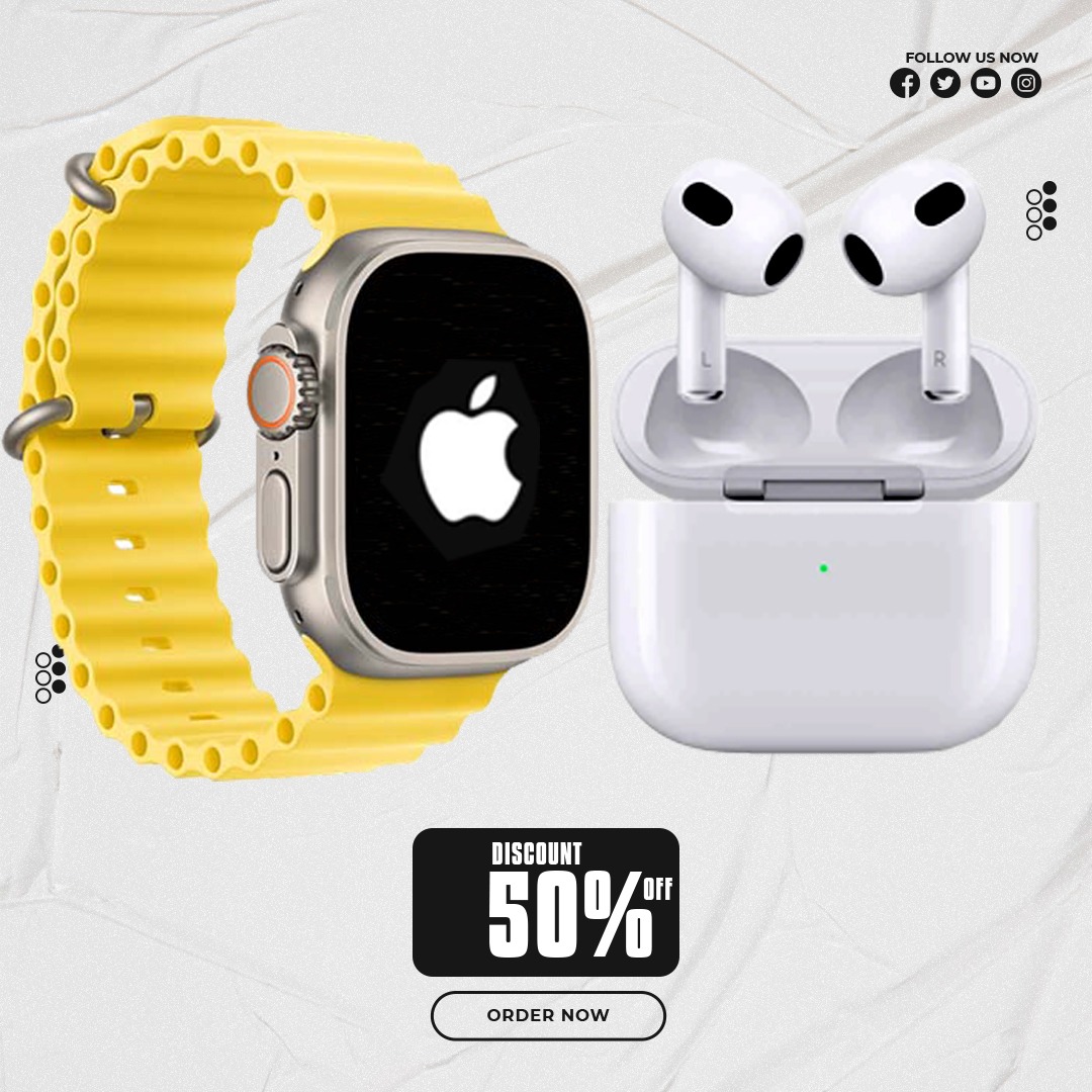 Fashion Gallery Facebook ad: Amazing Deal Watch 8 Ultra and Airpod 3rd…