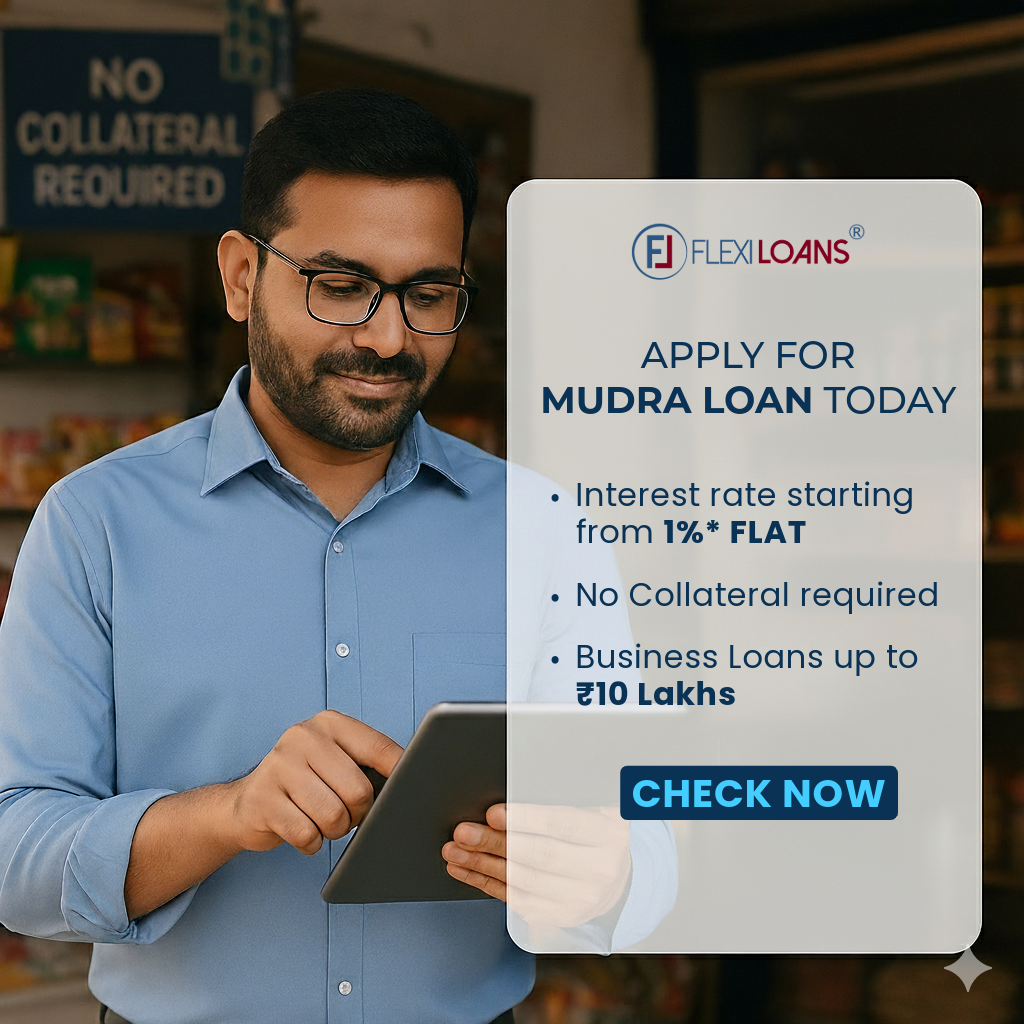 FlexiLoans Facebook ad: Low Interest Loan for MSMEs, Trusted by Thousands!