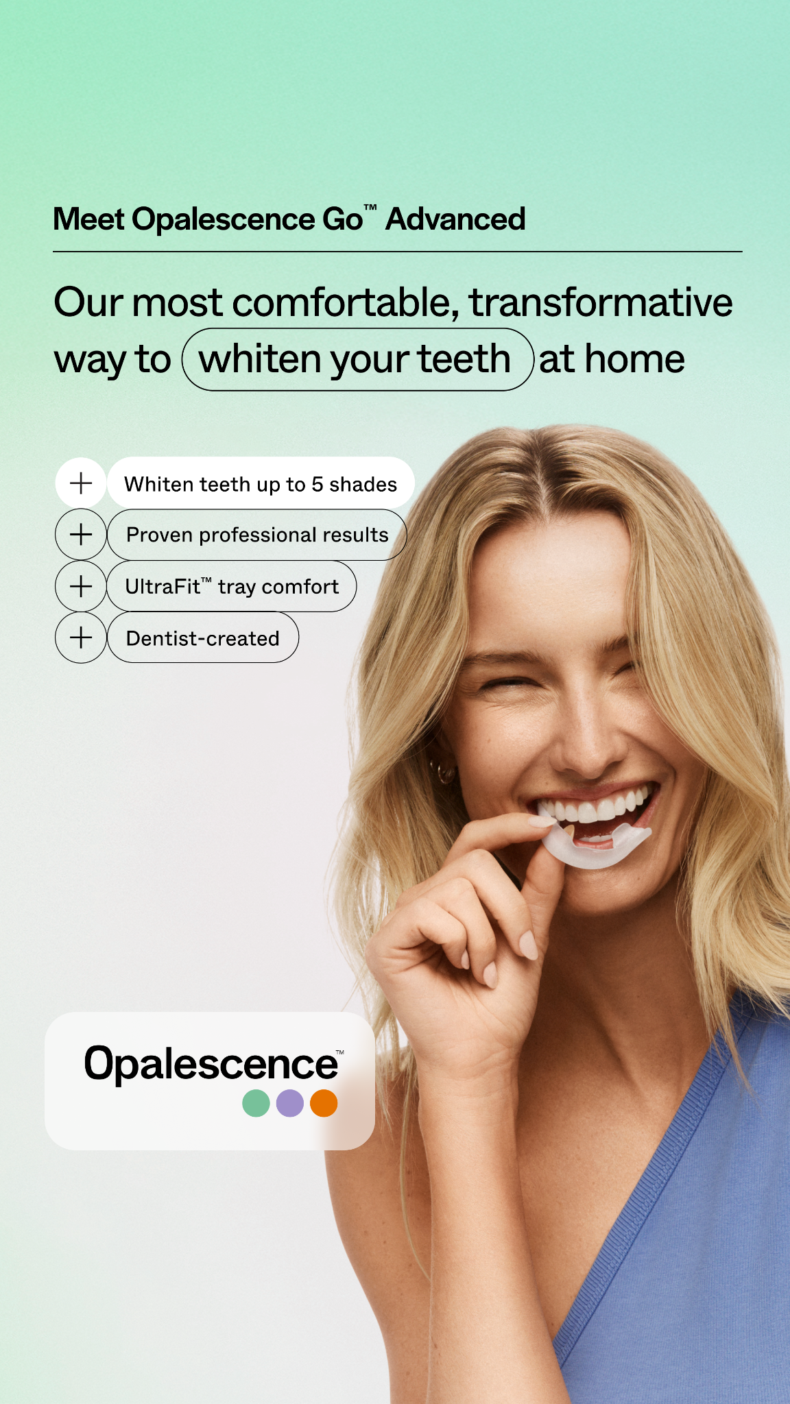 Opalescence Facebook ad: Whiten 5 shades at home