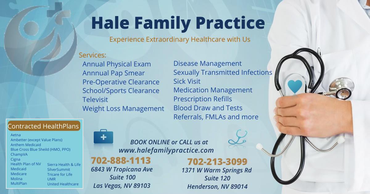 Hale Family Practice Facebook ad: Hale Family Practice | Family Medicine Practice located in…