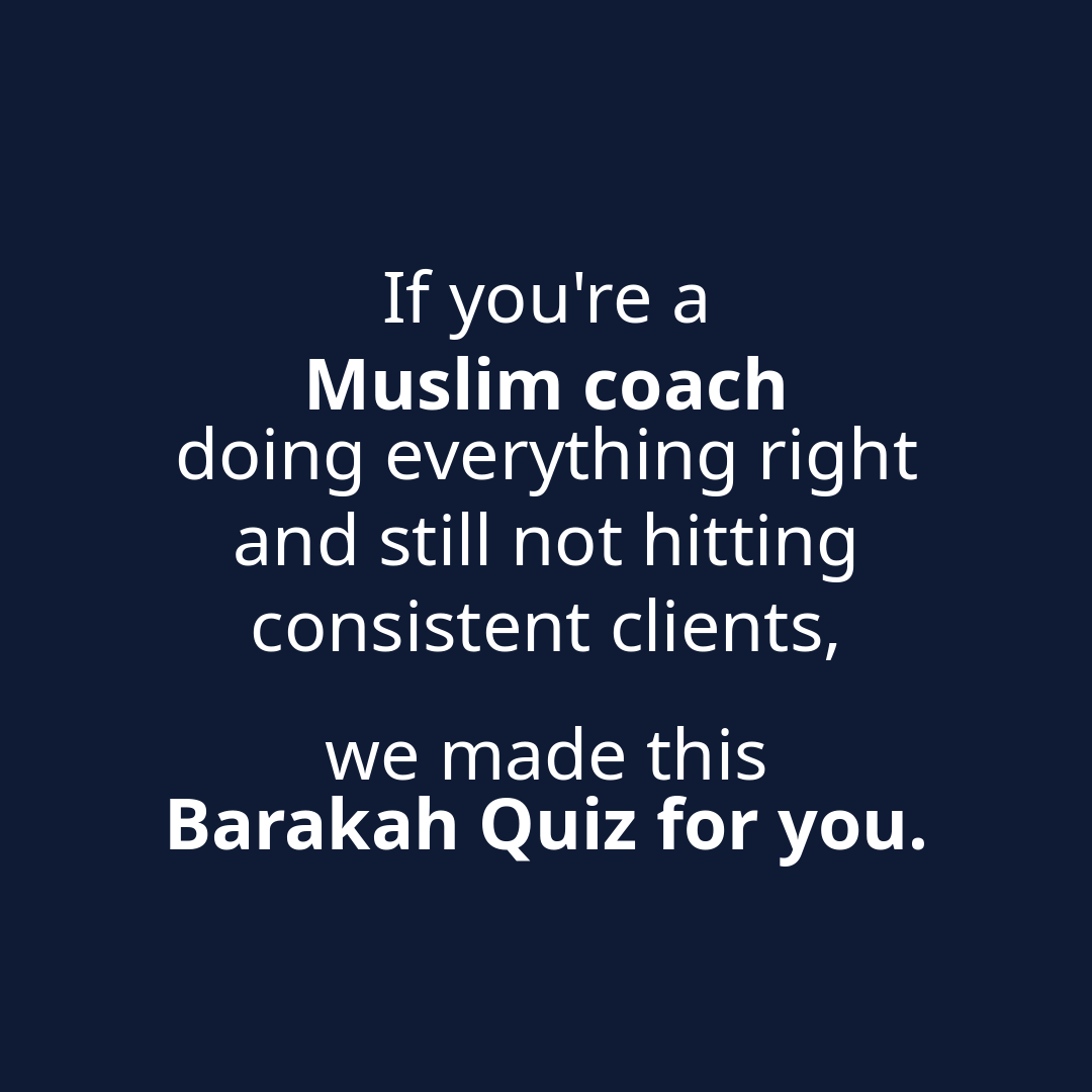 Berkant Mustafa Facebook ad: Why Muslim Coaches Stay Stuck Despite Doing Everything Right