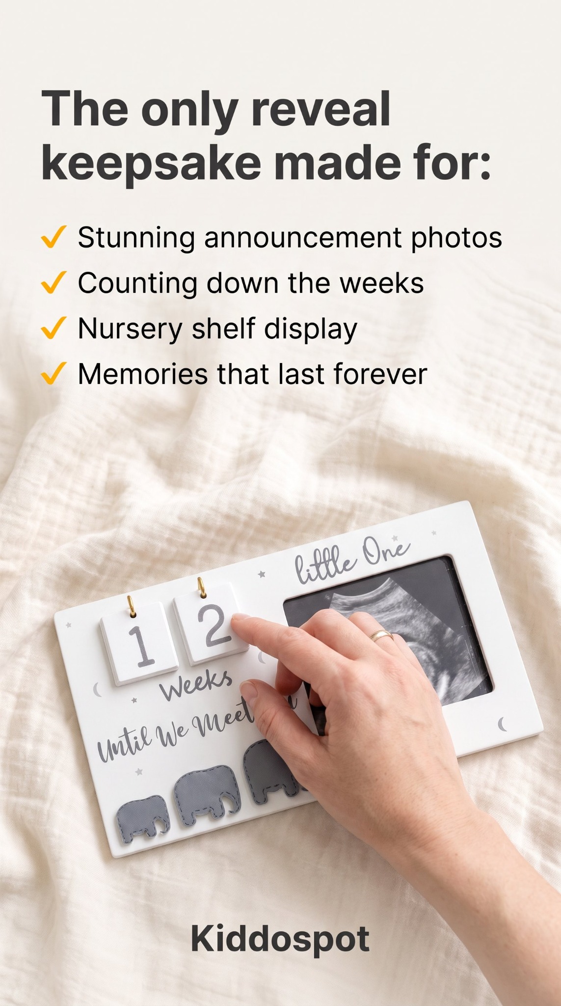 Kiddospotofficial Facebook ad: A gift for the big news
