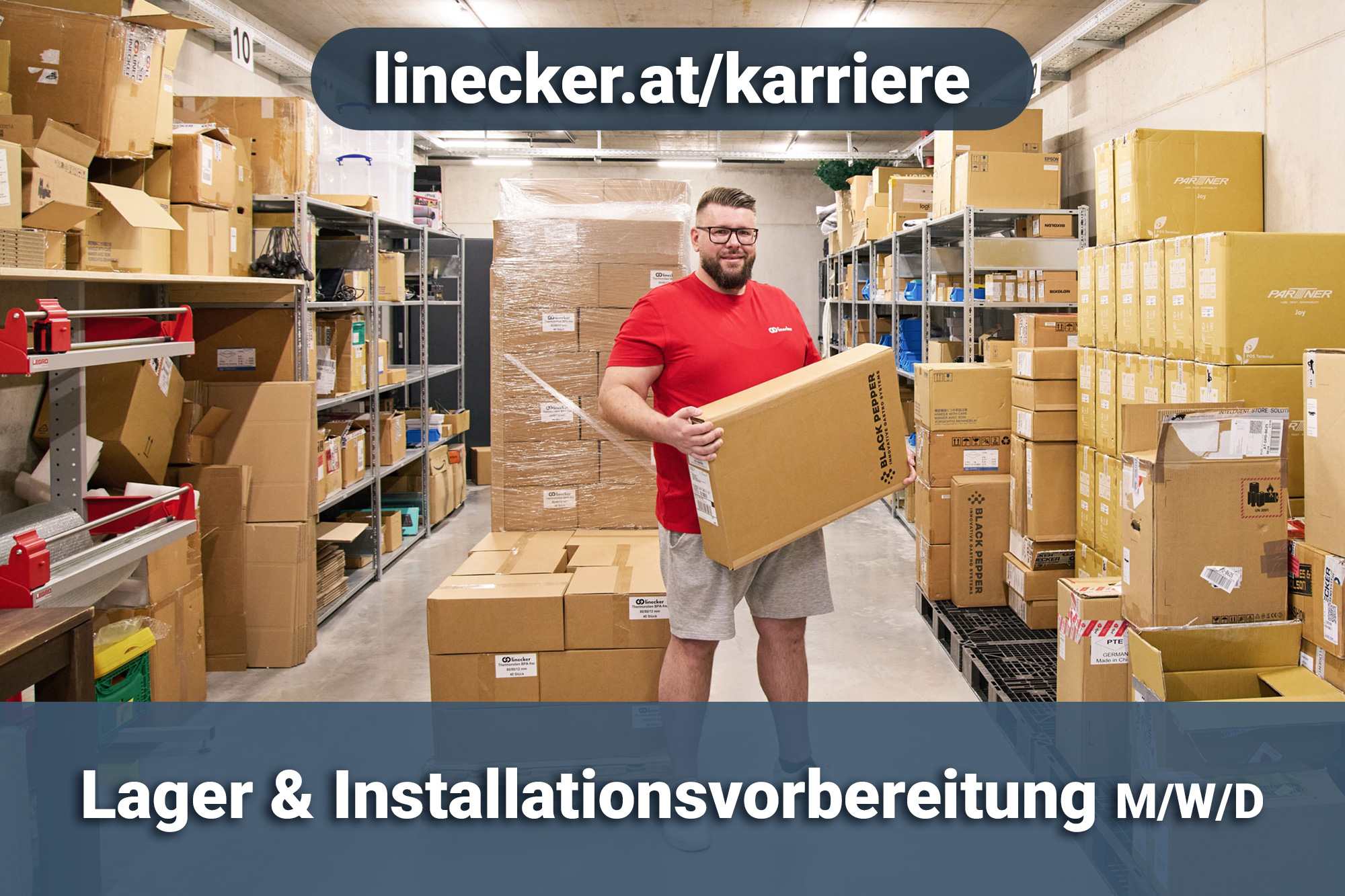 Linecker Facebook ad: Mehr als Pakete bewegen