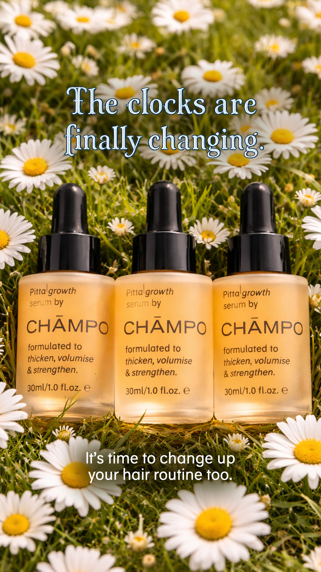 Chāmpo Haircare Facebook ad