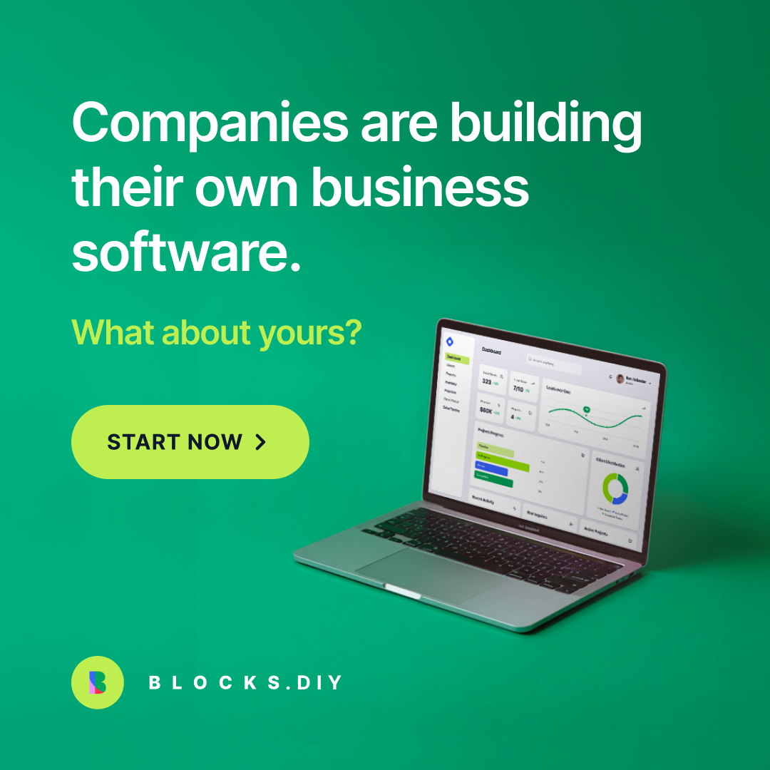 Blocks - Your dream work tools Facebook ad: Build custom business tools that fit your workflow