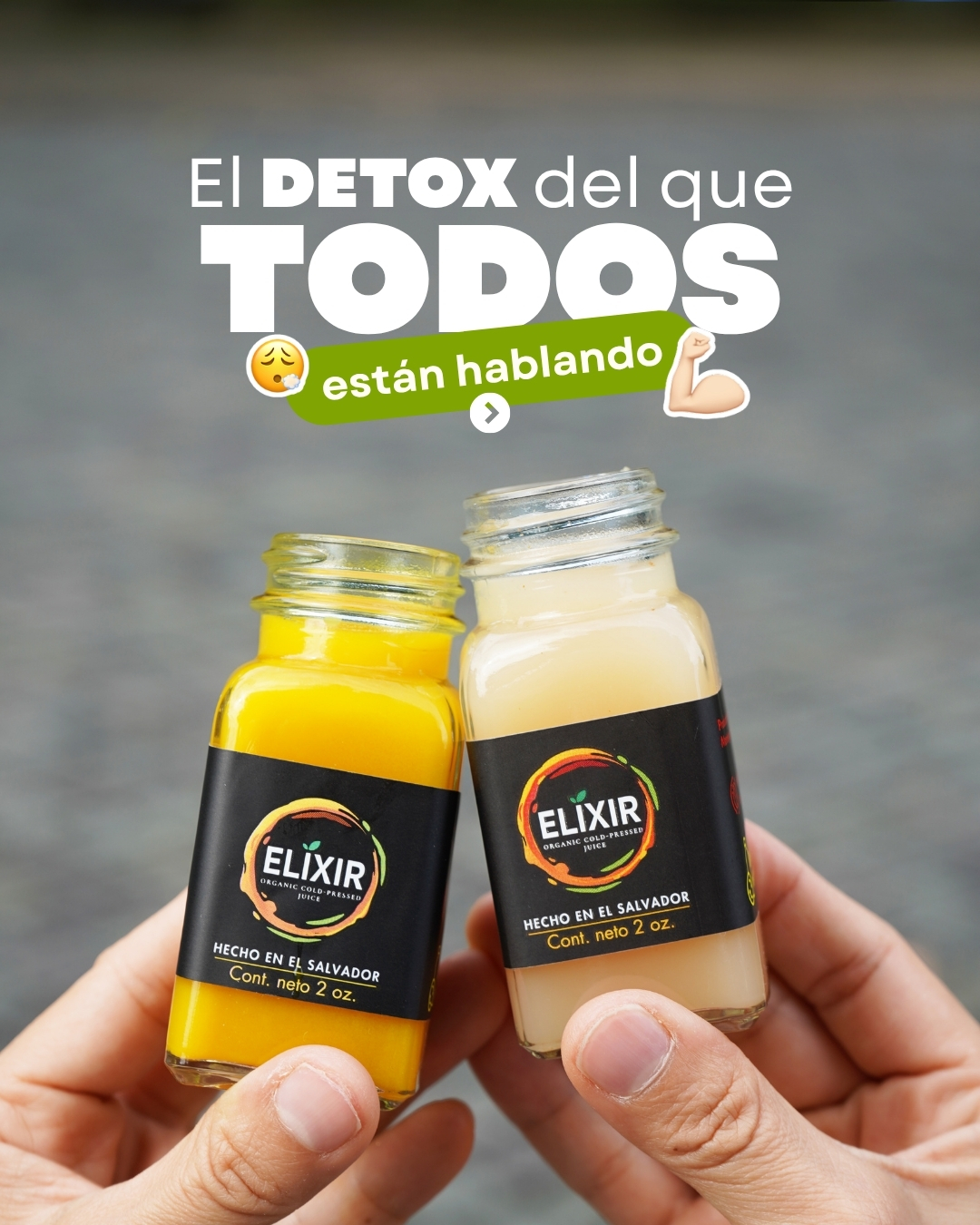 Elixir Juices SV Facebook ad: Hay una razón por la que todo el…