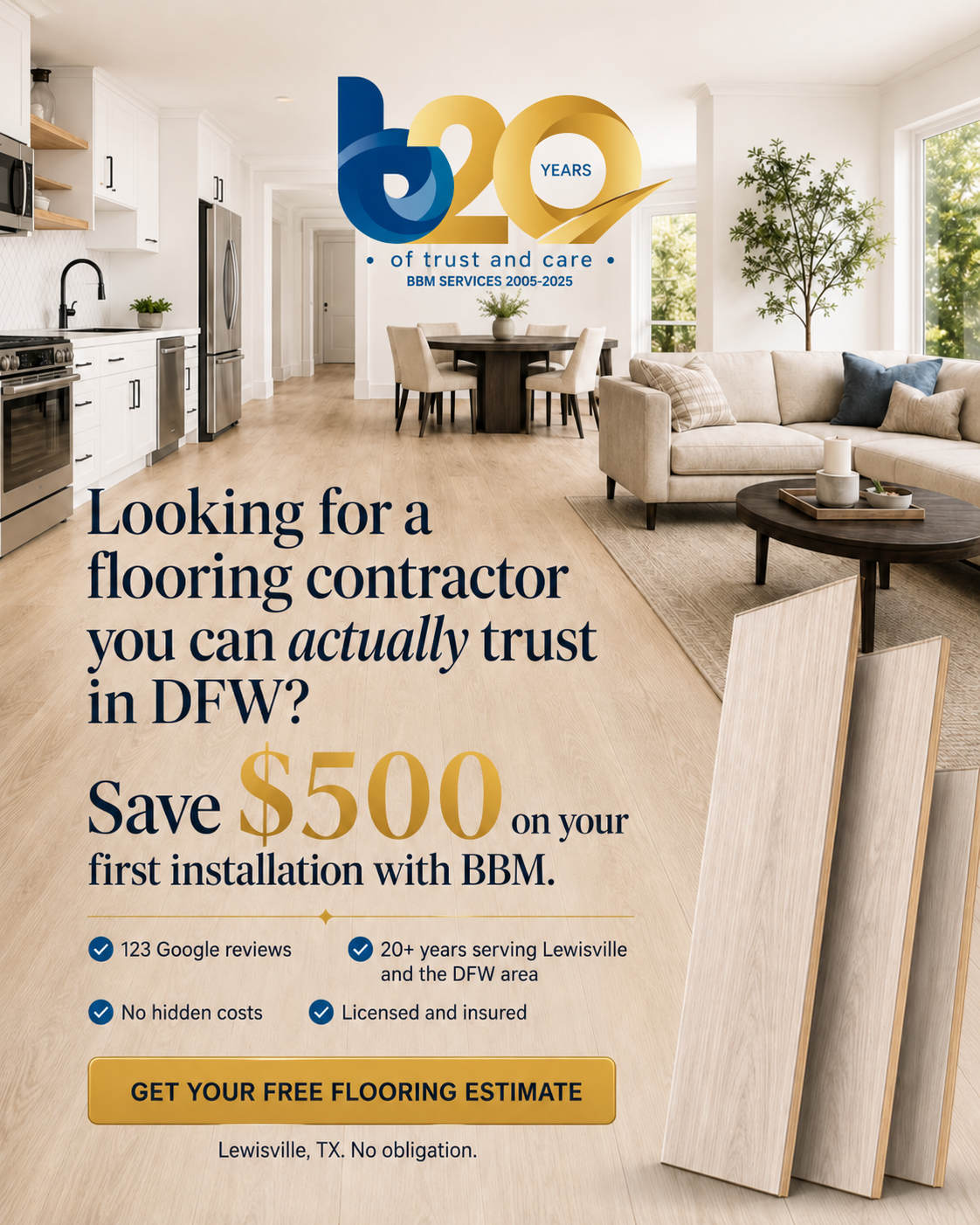 BBM Cleaning & Construction Services Facebook ad