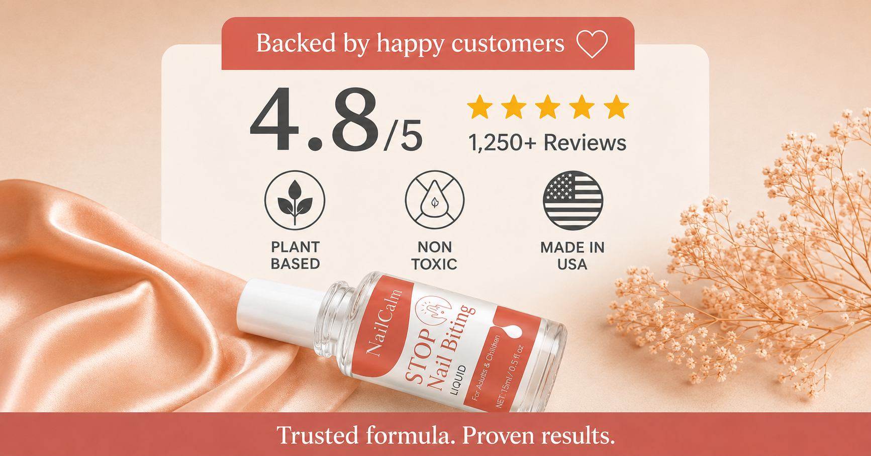 NailCalm Facebook ad from May 10, 2026