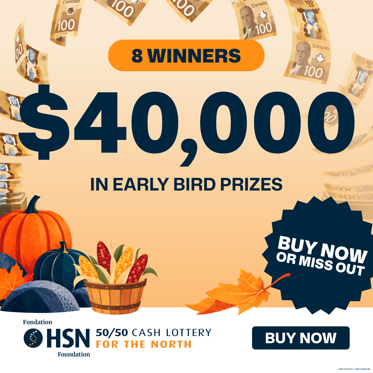 HSN 50/50 Facebook ad